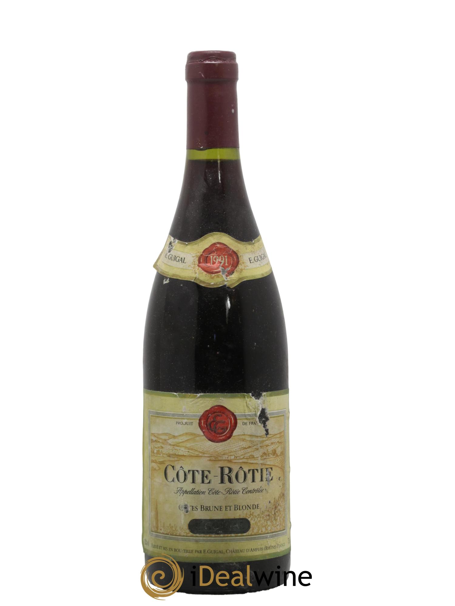 Côte-Rôtie Côtes Brune et Blonde Guigal 1991 - Lot de 1 bouteille - 0