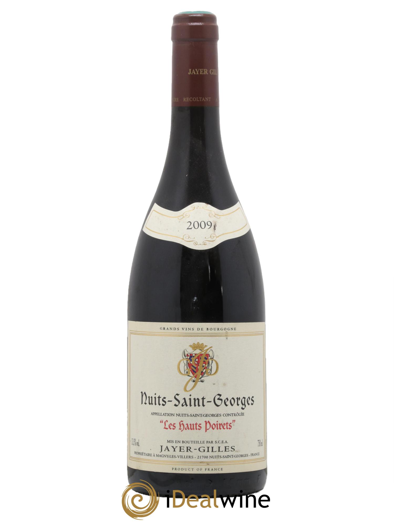 Nuits Saint-Georges Les Hauts Poirets Hoffmann-Jayer (anciennement Jayer-Gilles) 2009 - Posten von 1 Flasche - 0