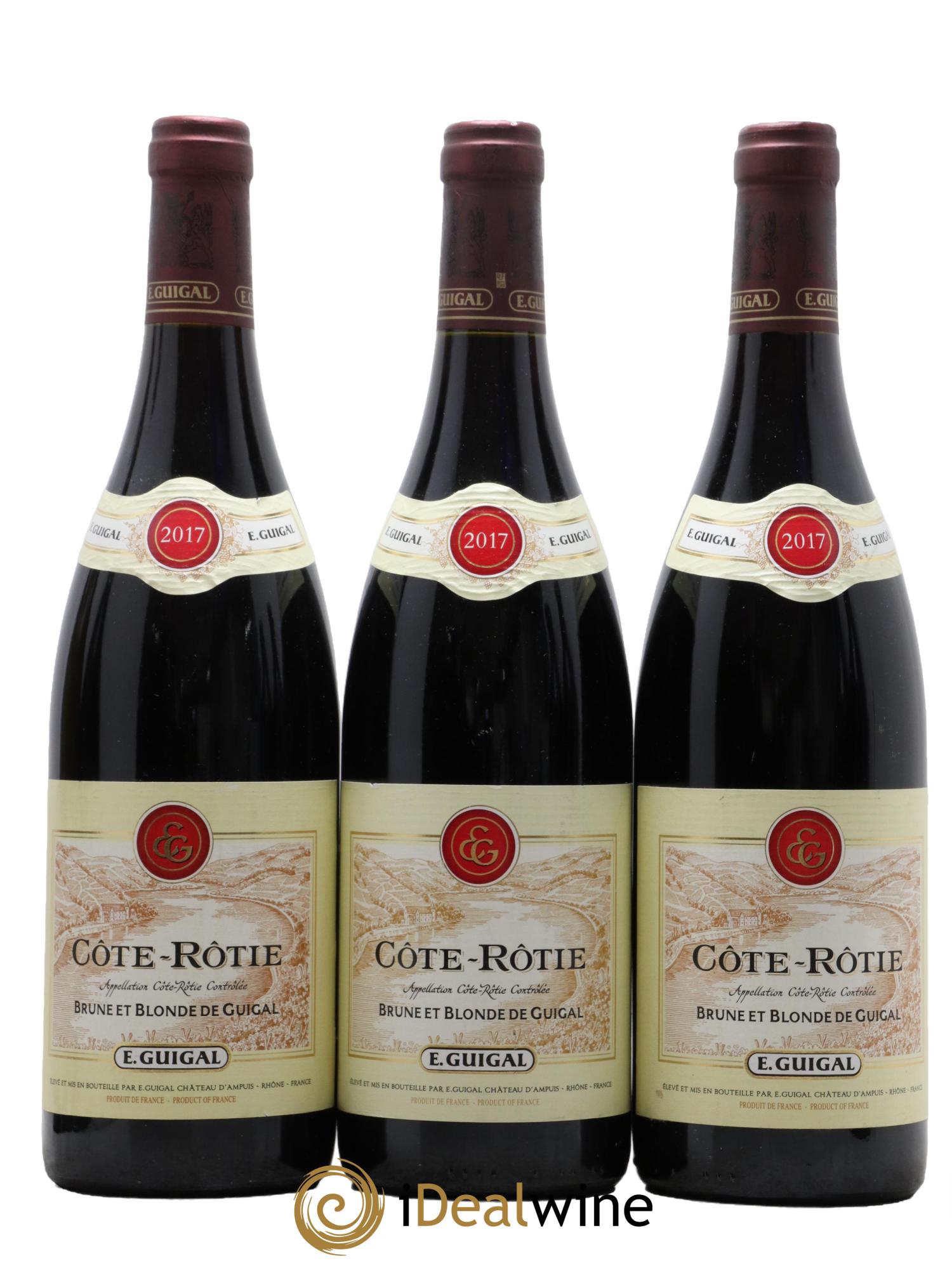 Côte-Rôtie Côtes Brune et Blonde Guigal  2017 - Lotto di 3 bottiglie - 0