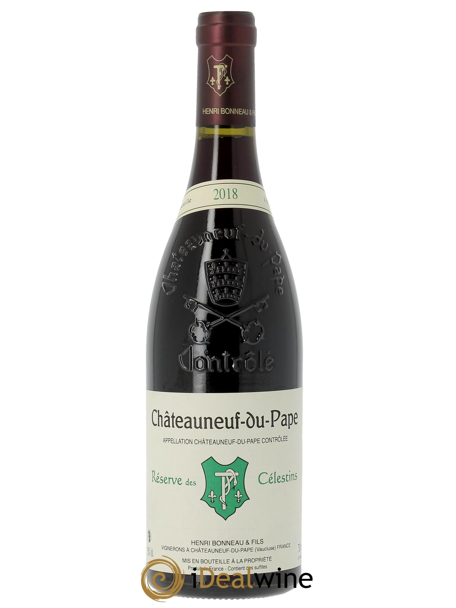 Châteauneuf-du-Pape Réserve des Célestins Henri Bonneau & Fils   2018 - Lot of 1 bottle - 0