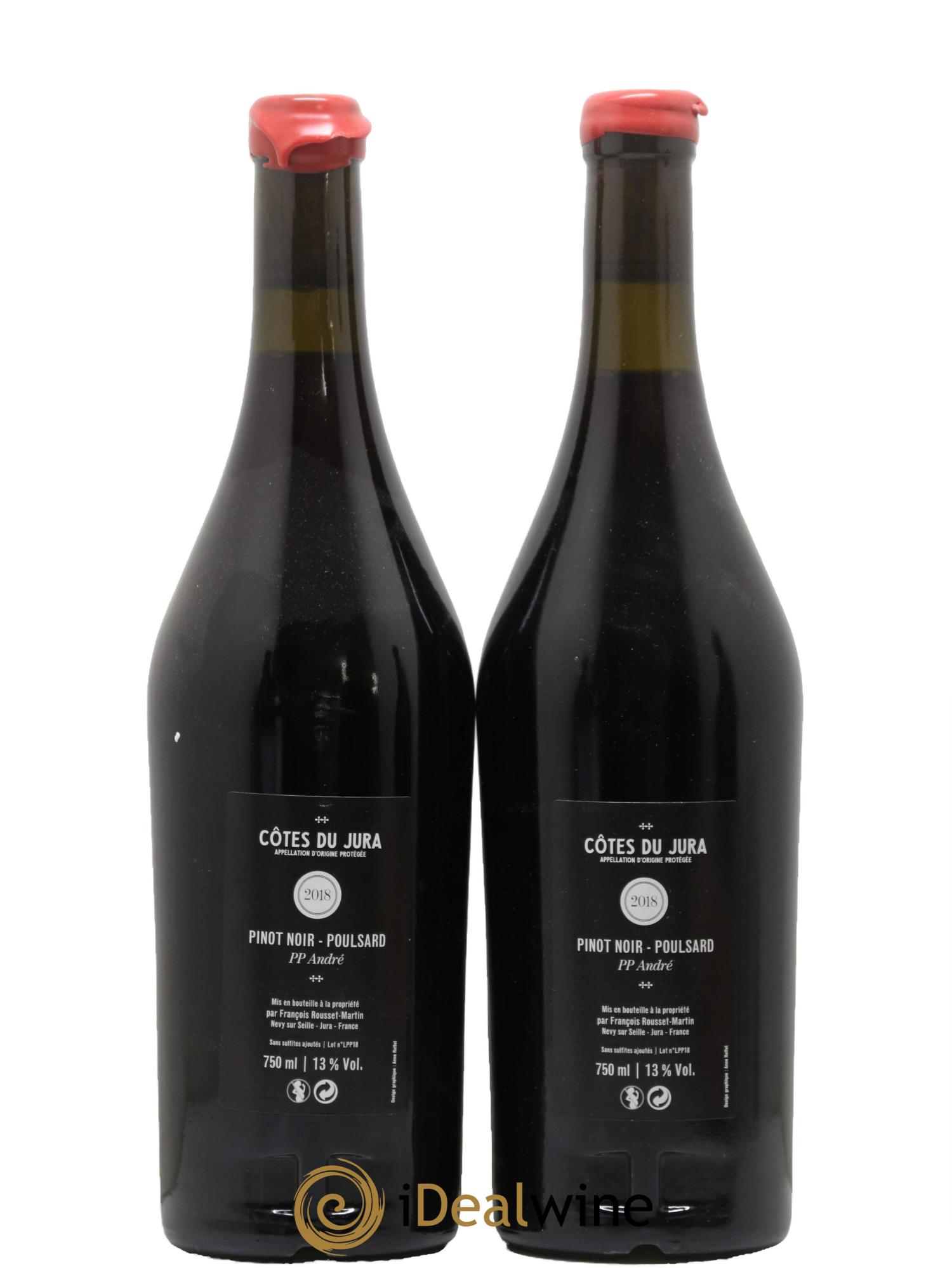 Côtes du Jura Cuvée du PP André Domaine François Rousset-Martin 2018 - Lot of 2 bottles - 1