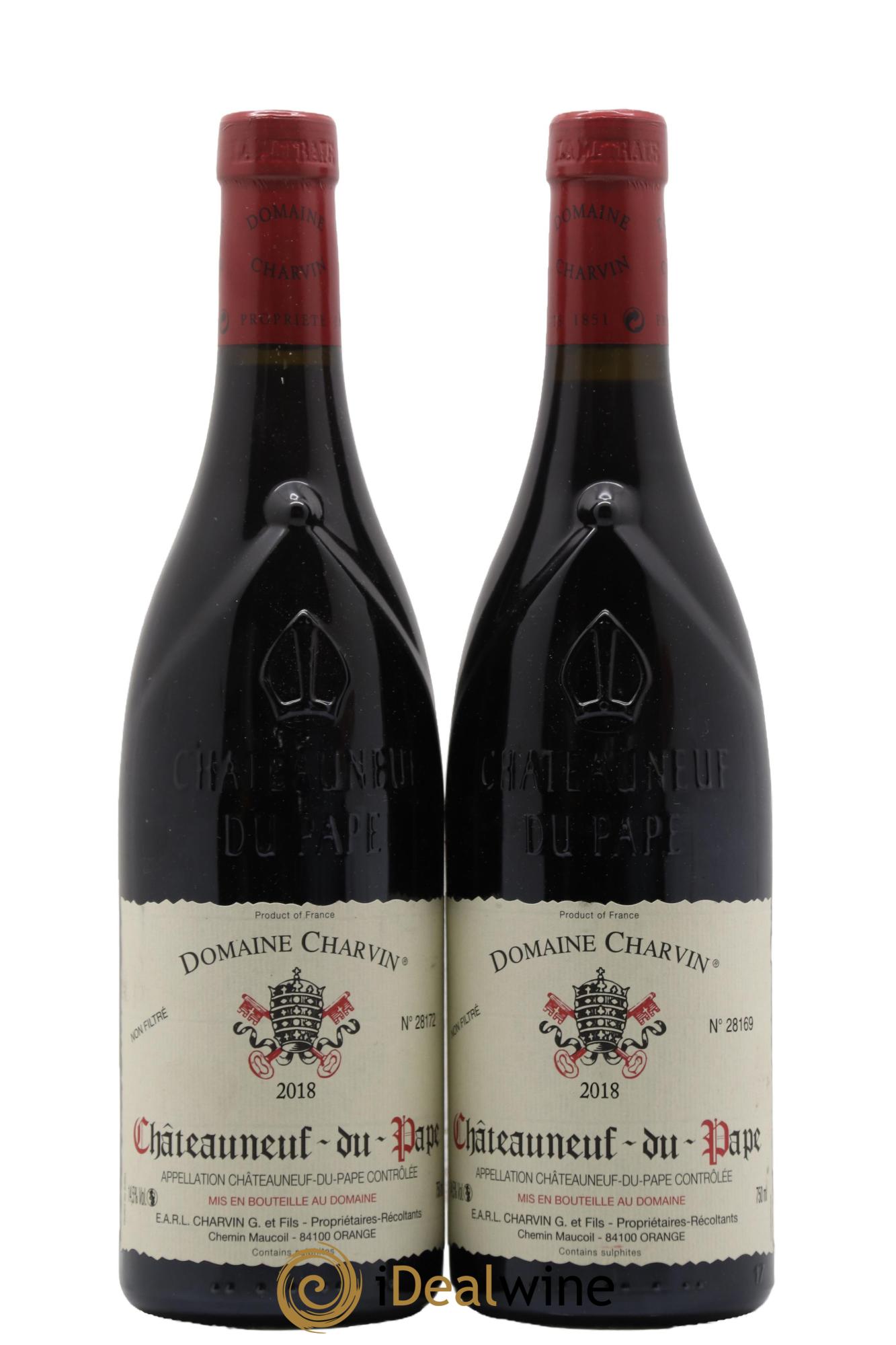 Châteauneuf-du-Pape Charvin (Domaine) 2018 - Lotto di 2 bottiglie - 0