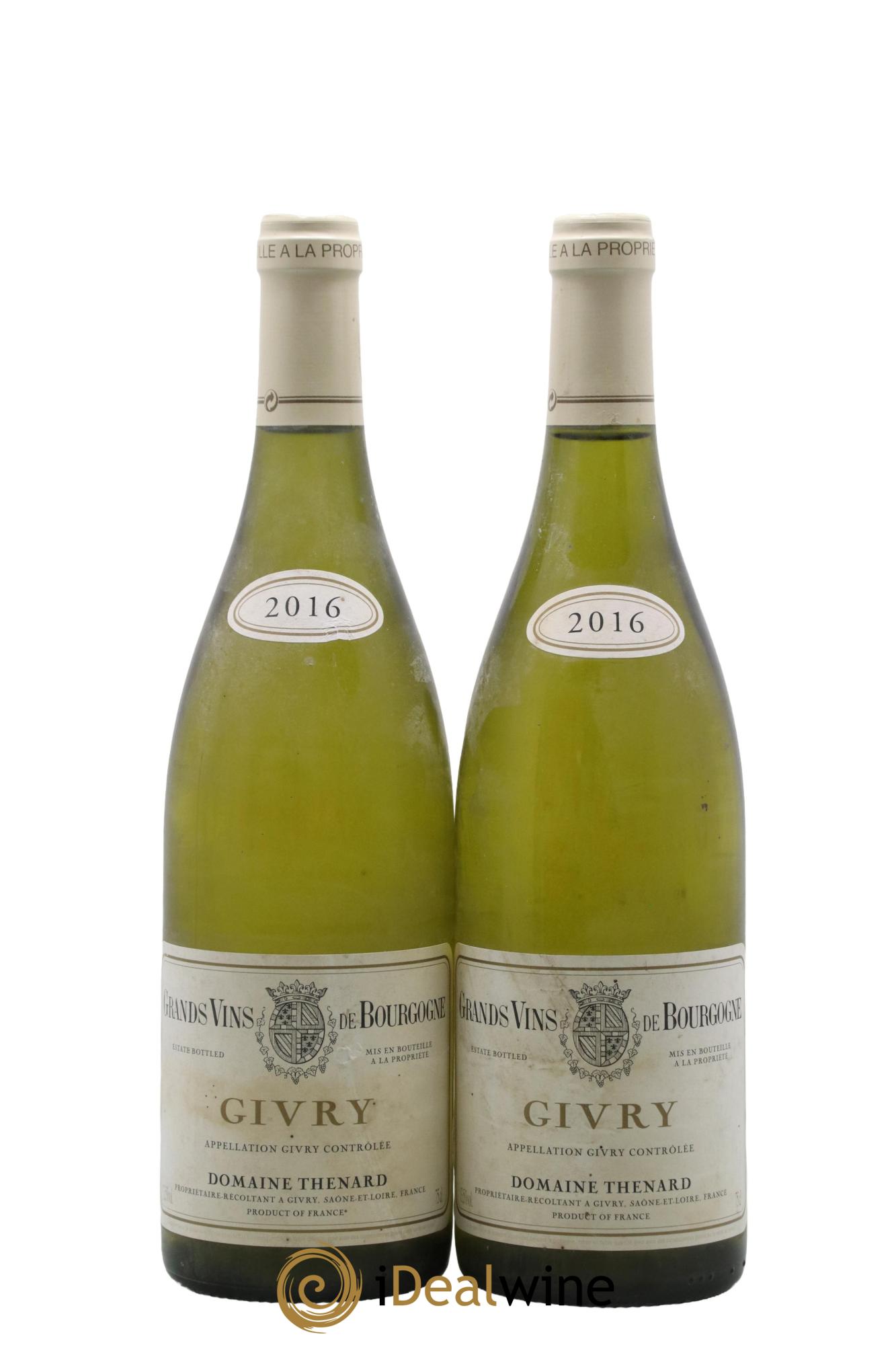 Givry Domaine Thenard 2016 - Lot of 2 bottles - 0