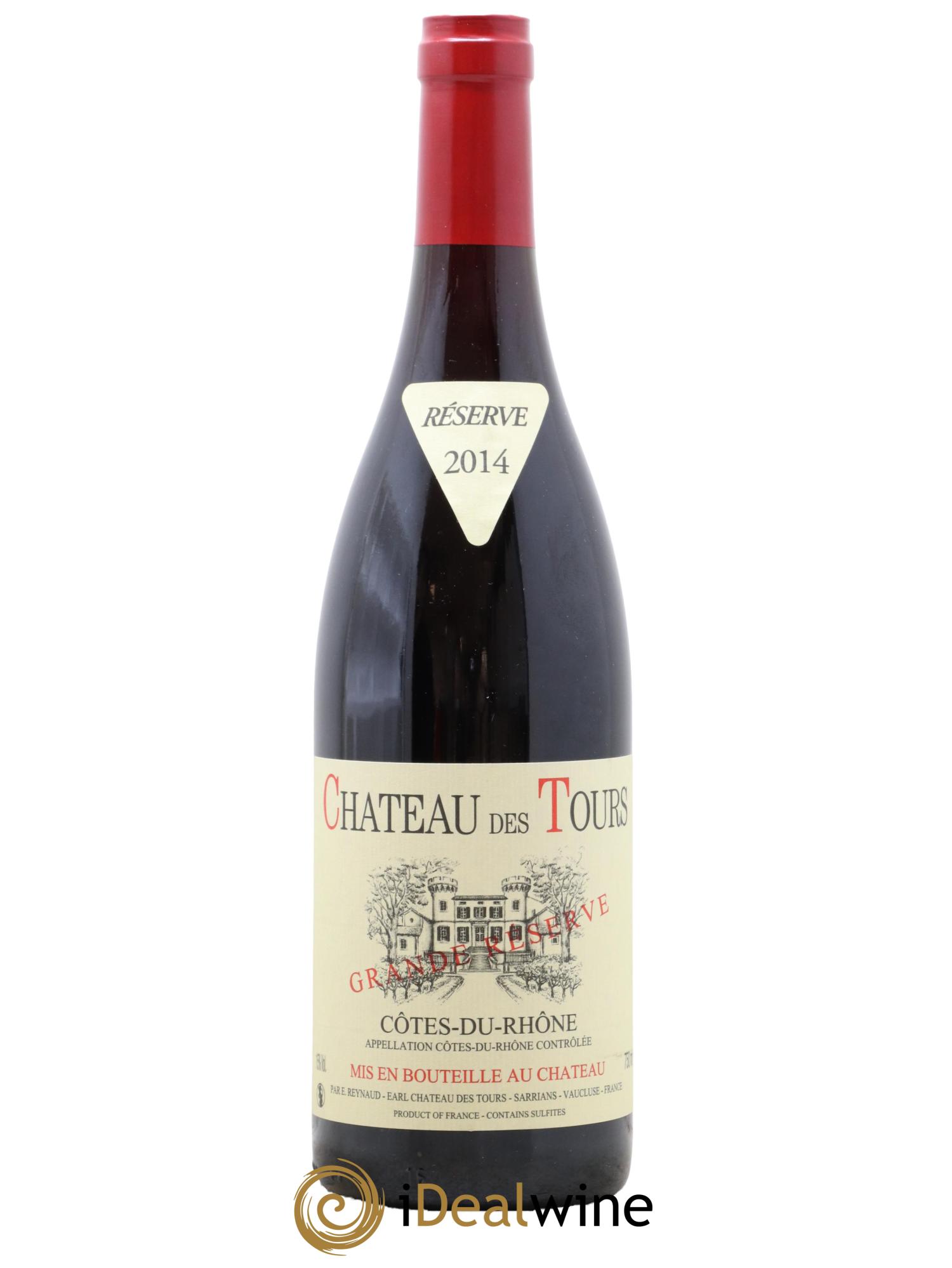 Côtes du Rhône Château des Tours Grande Réserve Emmanuel Reynaud 2014 - Lot de 1 bouteille - 0