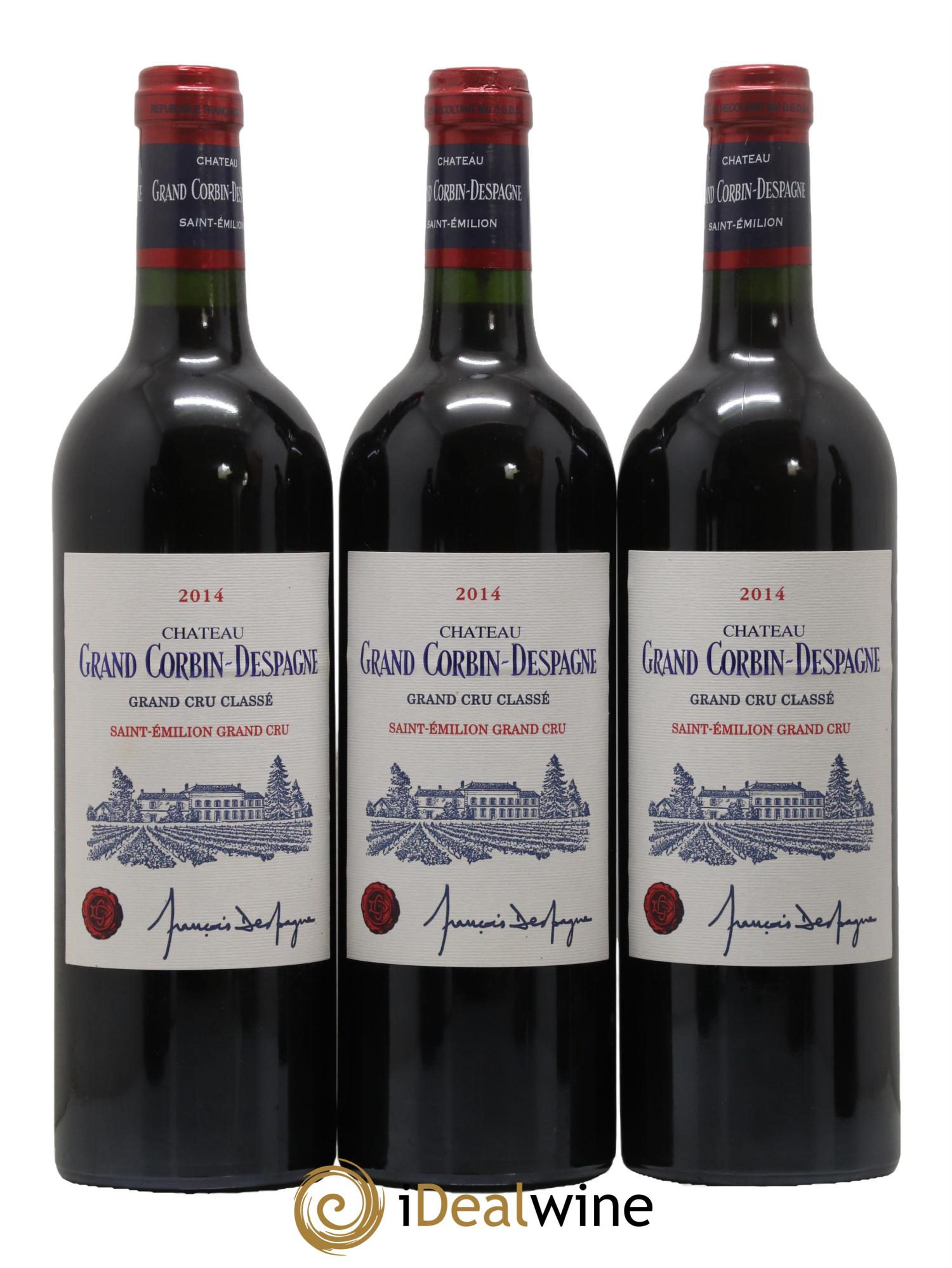 Château Grand Corbin Despagne Grand Cru Classé 2014 - Lot of 6 bottles - 1