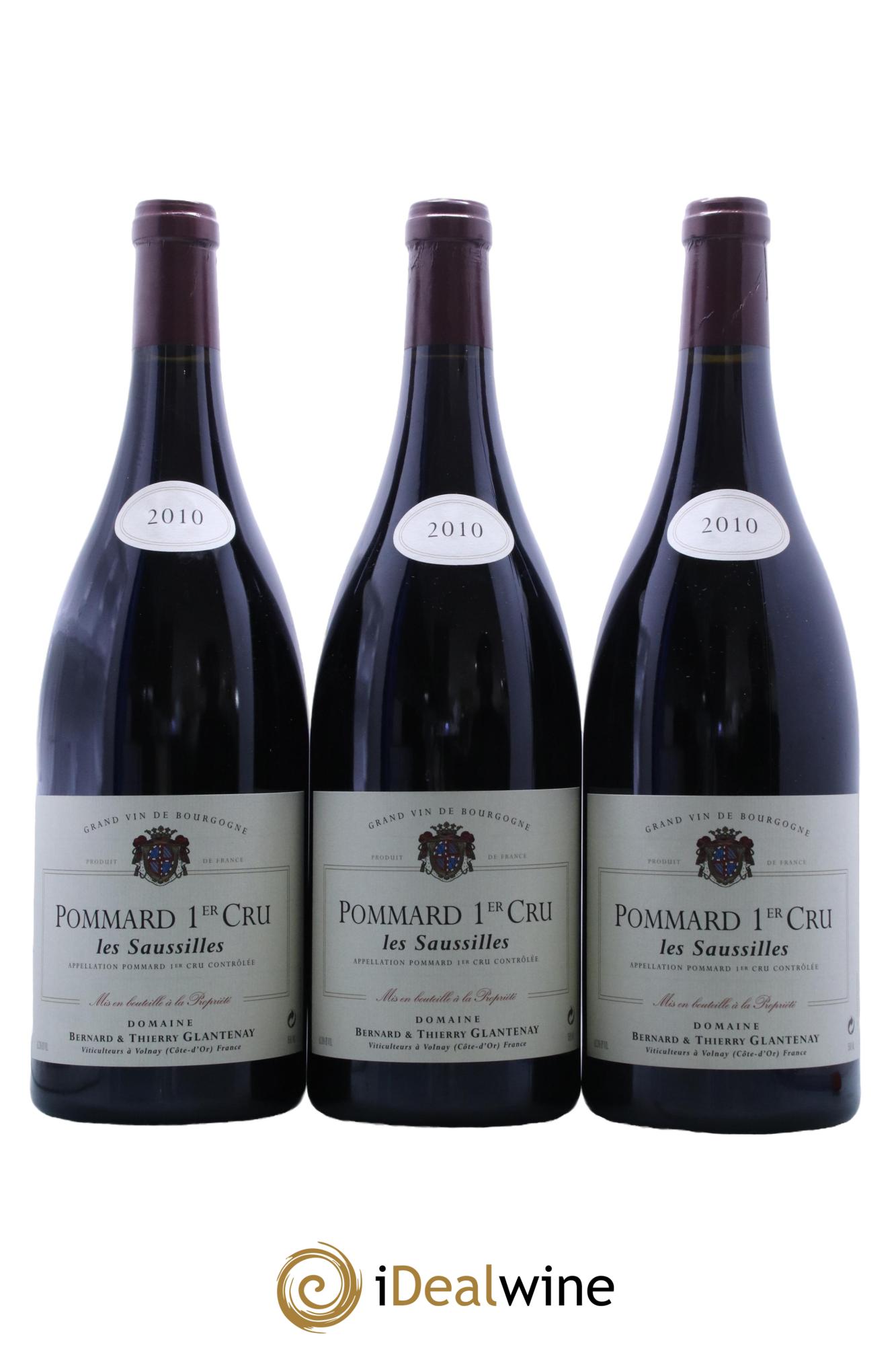 Pommard 1er Cru Les Saussilles Bernard et Thierry Glantenay (Domaine)  2010 - Lot de 3 magnums - 0