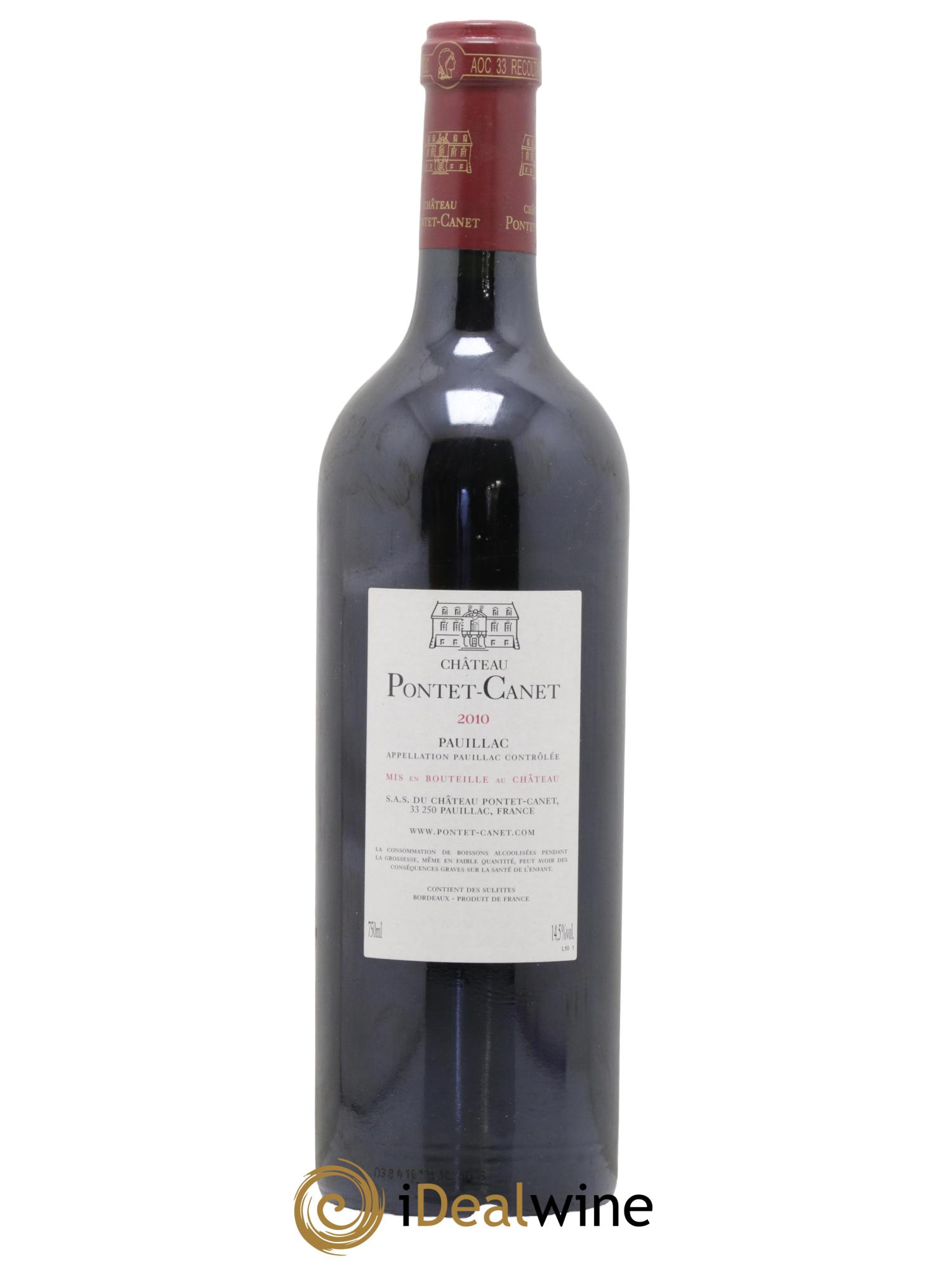 Château Pontet Canet 5ème Grand Cru Classé 2010 - Lotto di 1 bottiglia - 1