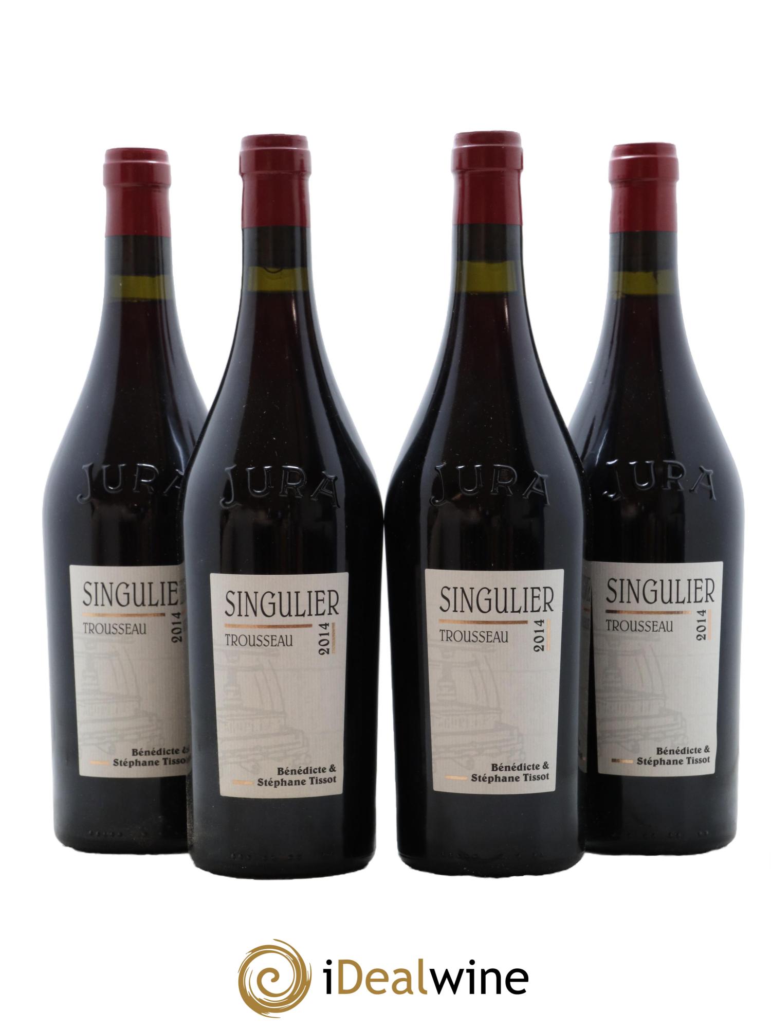 Arbois Trousseau Singulier Bénédicte et Stéphane Tissot 2014 - Lot of 4 bottles - 0