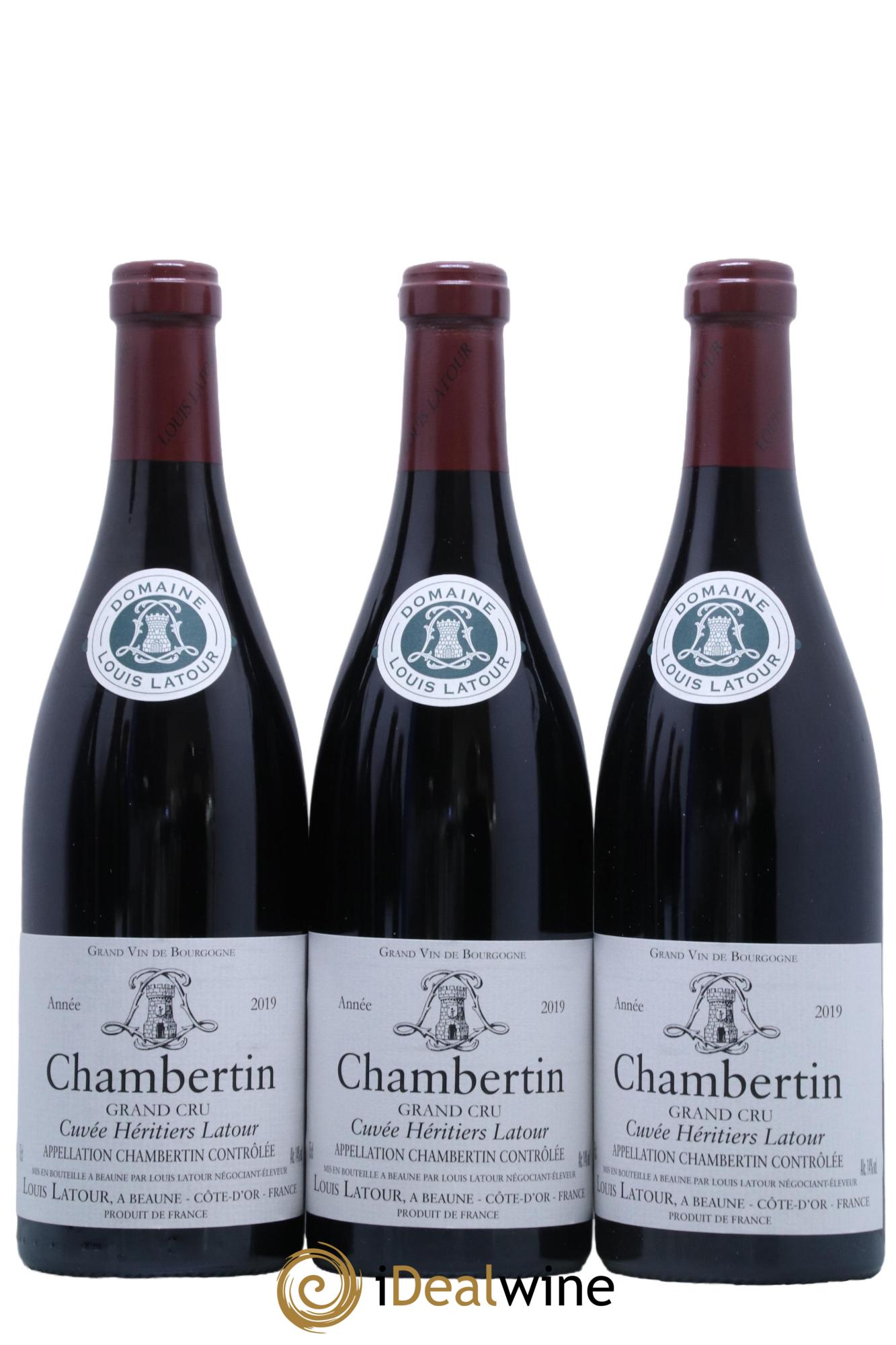 Chambertin Grand Cru Cuvée Héritiers Latour Louis Latour 2019 - Lot de 6 bouteilles - 1