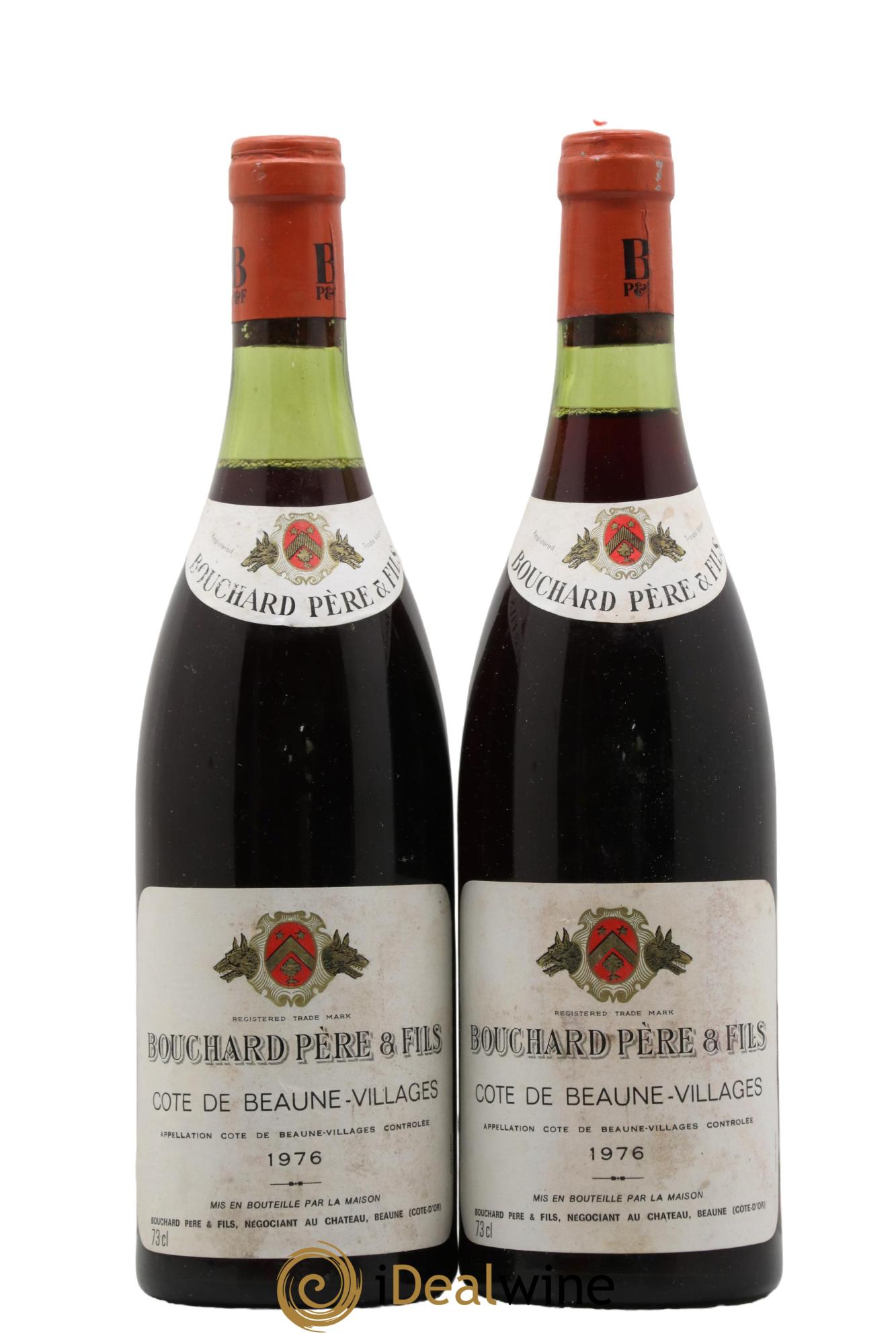 Côte de Beaune-Villages Bouchard Père & Fils 1976 - Lotto di 2 bottiglie - 0