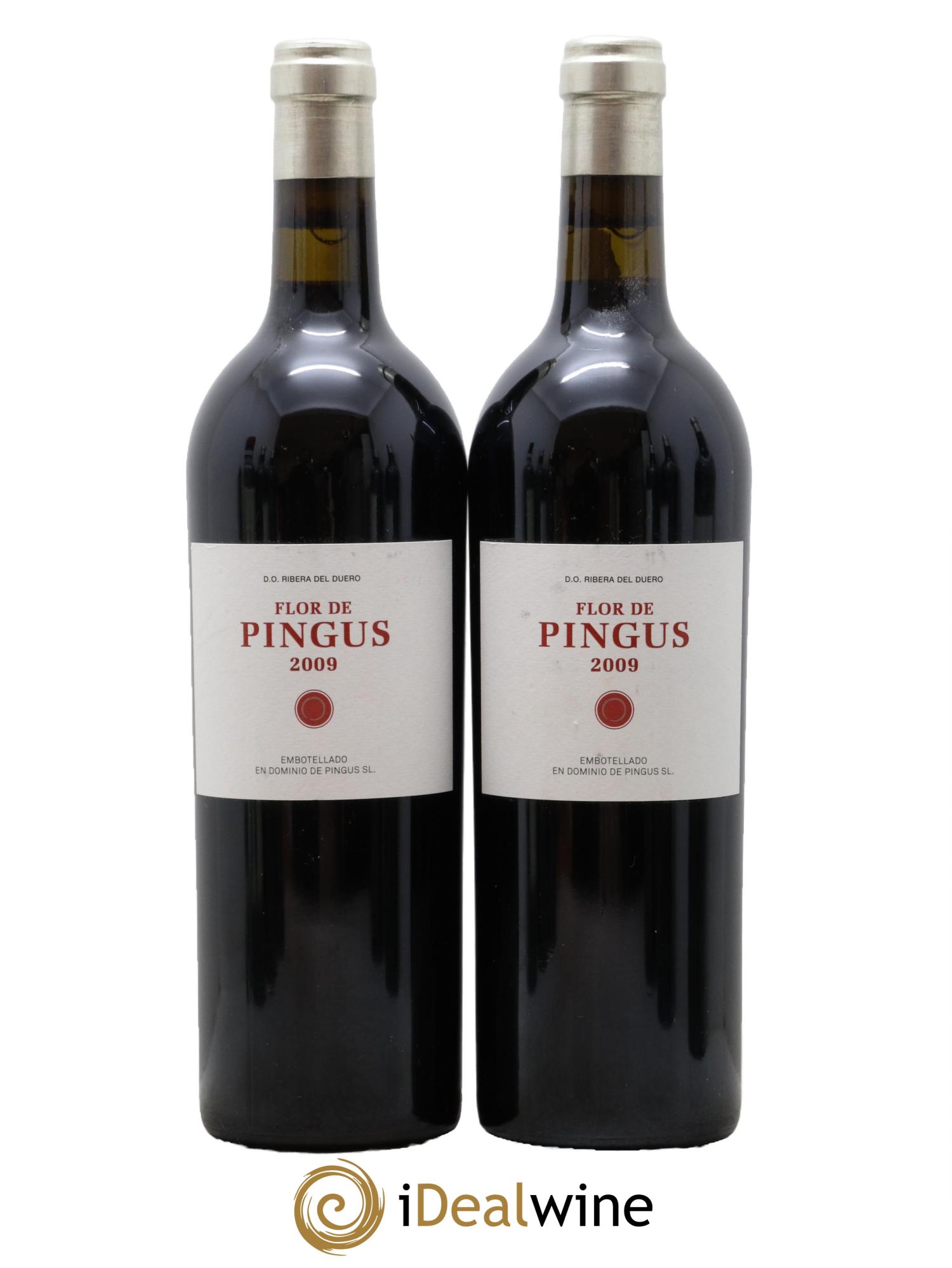 Ribera Del Duero Flor de Pingus Dominio de Pingus - Peter Sisseck 2009 - Lotto di 2 bottiglie - 0