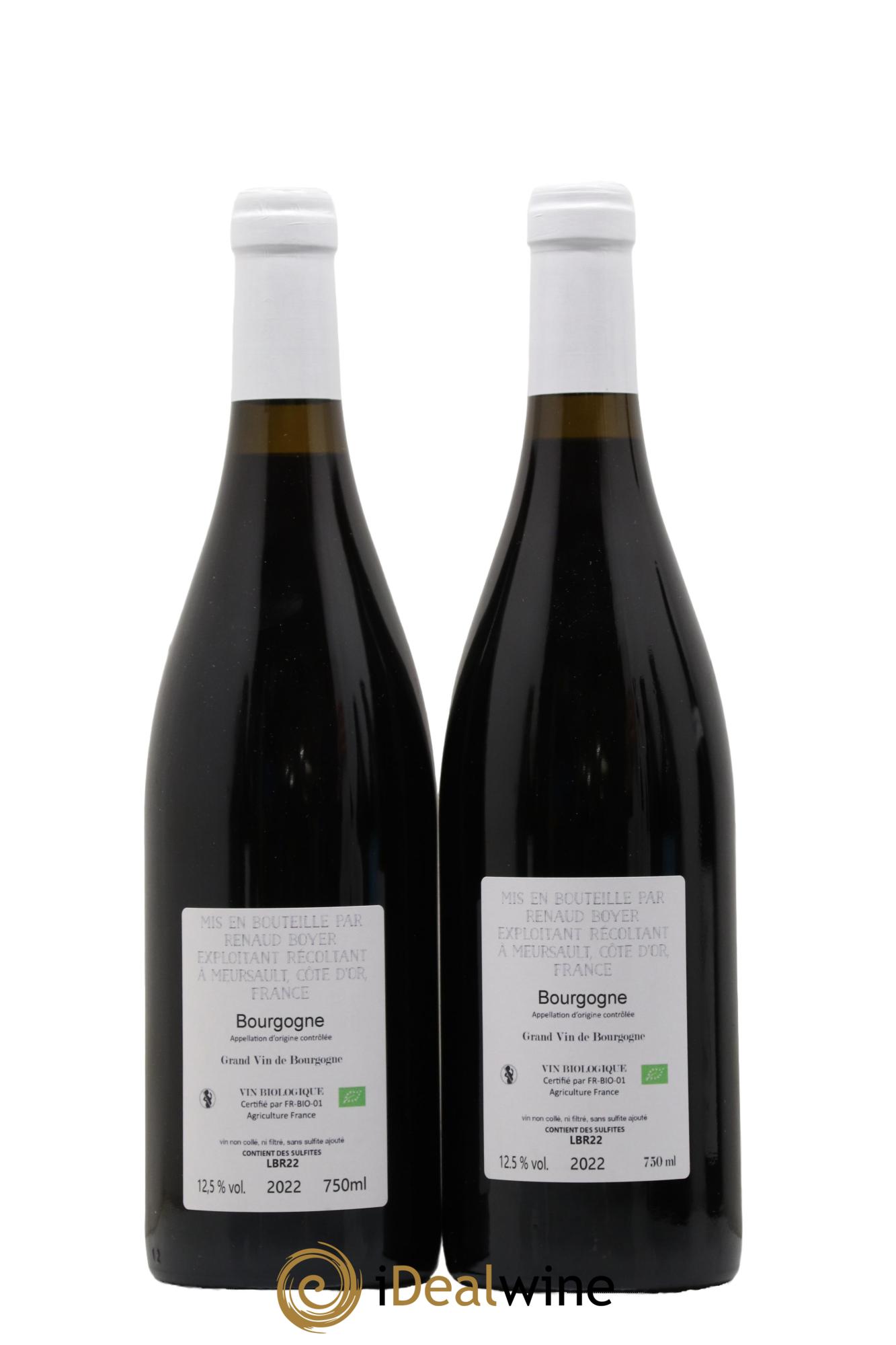 Bourgogne Les Riaux Renaud Boyer 2022 - Lot de 2 bouteilles - 1