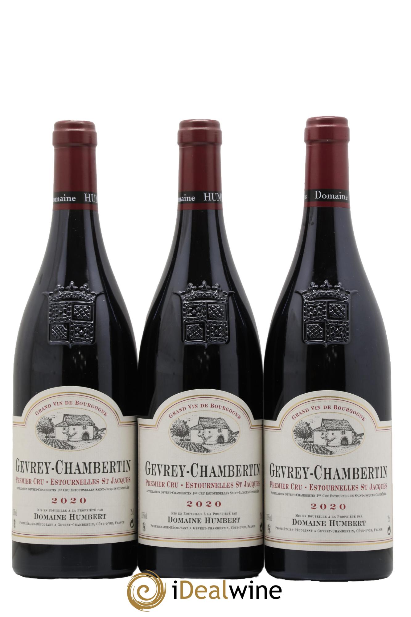 Gevrey-Chambertin 1er Cru Estournelles Saint-Jacques Humbert (Domaine) 2020 - Posten von 3 Flaschen - 0