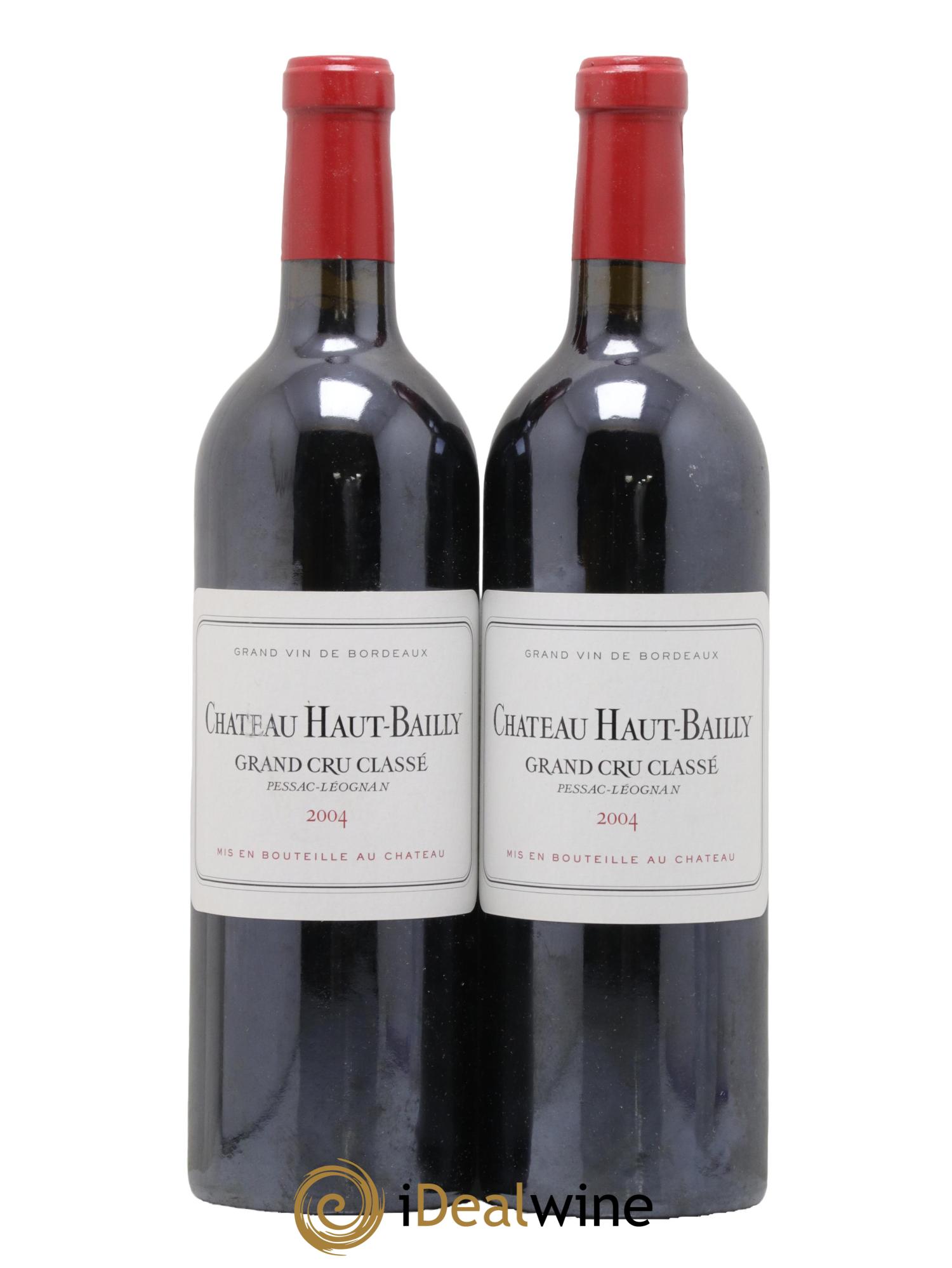 Château Haut-Bailly Cru Classé de Graves 2004 - Lotto di 2 bottiglie - 0