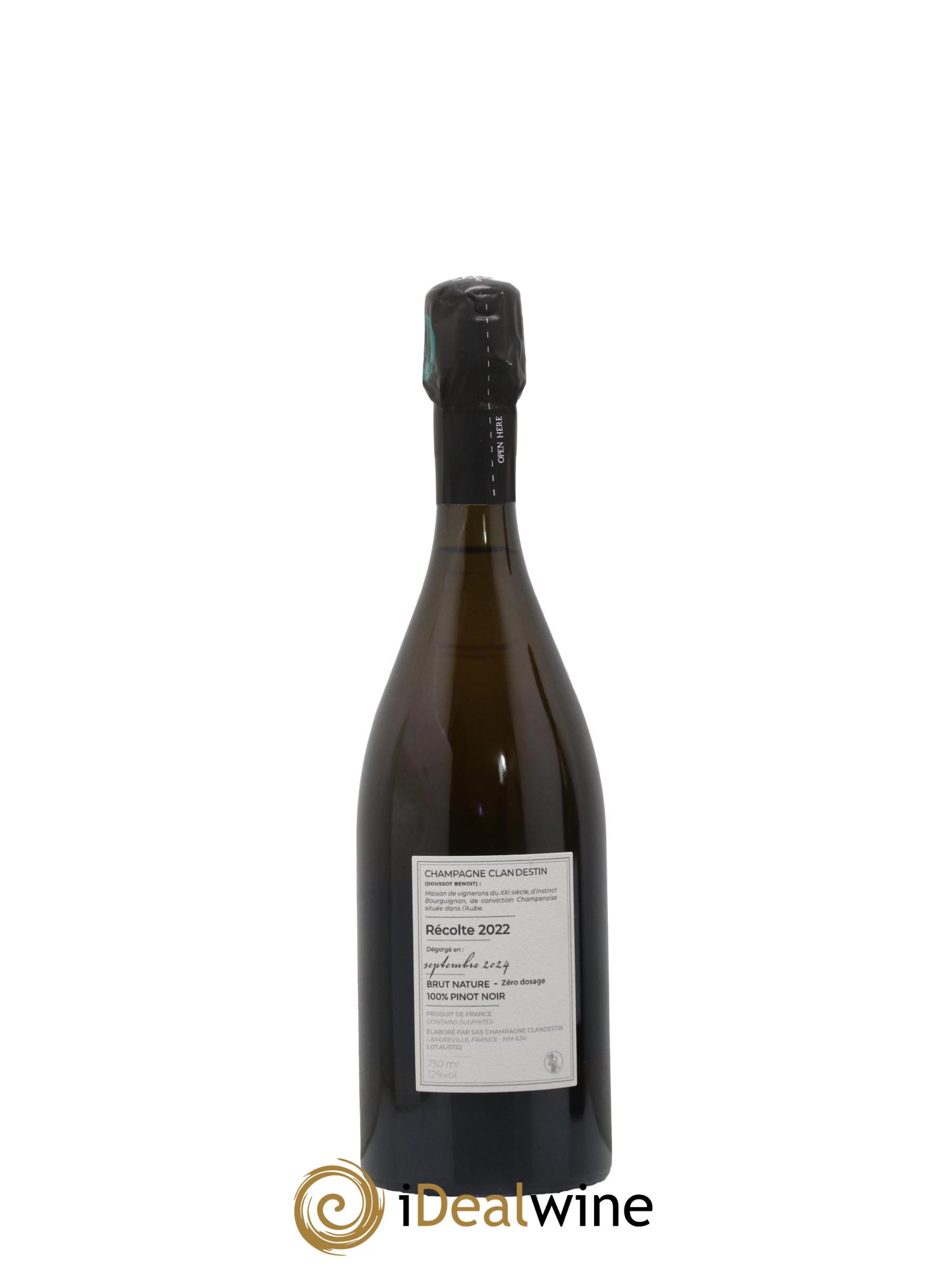 Brut Nature Austral Clandestin 2022 - Lot de 1 bouteille - 1