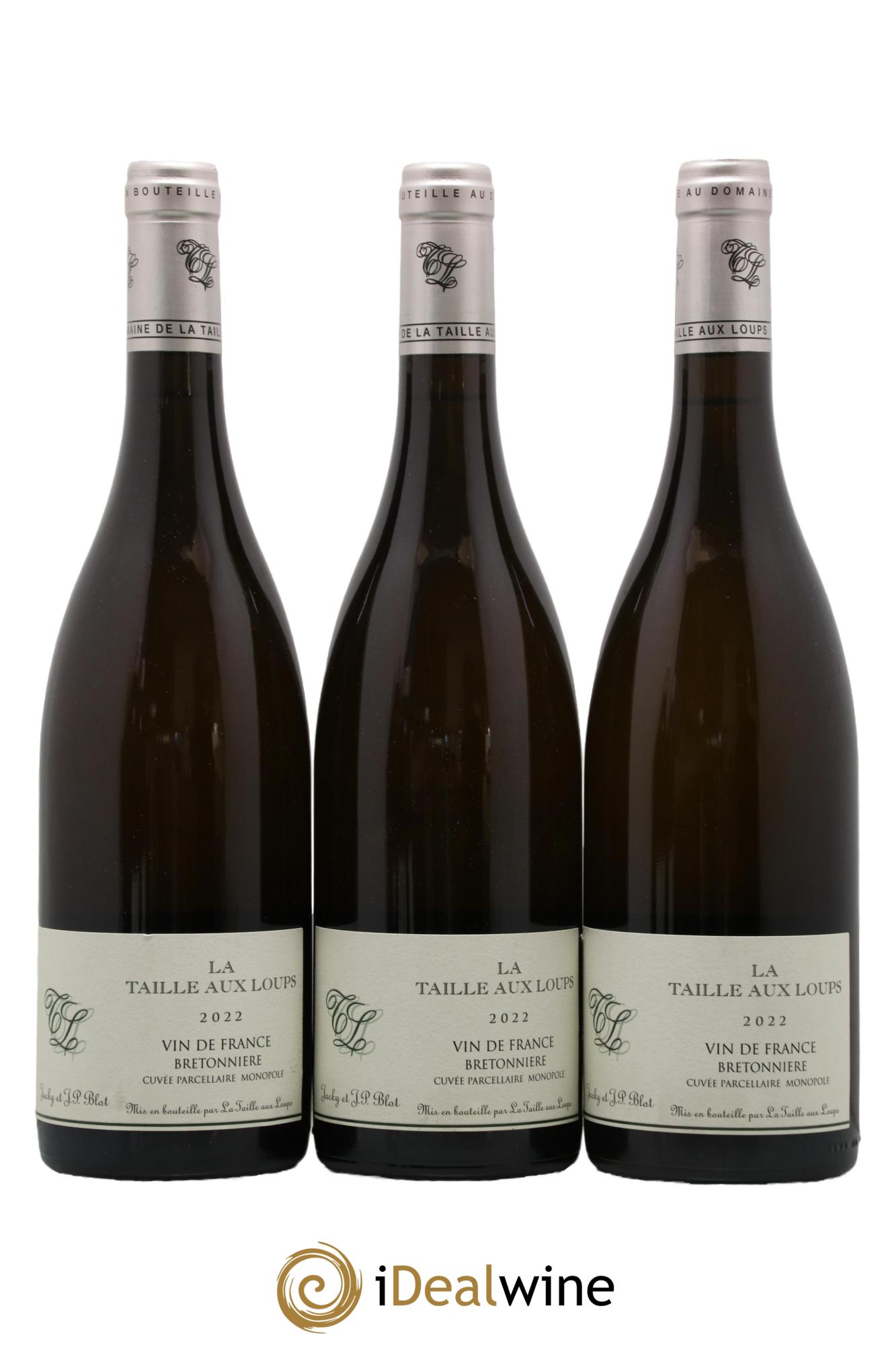 Vin de France Bretonnière La Taille aux Loups - Jacky Blot 2022 - Lot de 3 bouteilles - 0