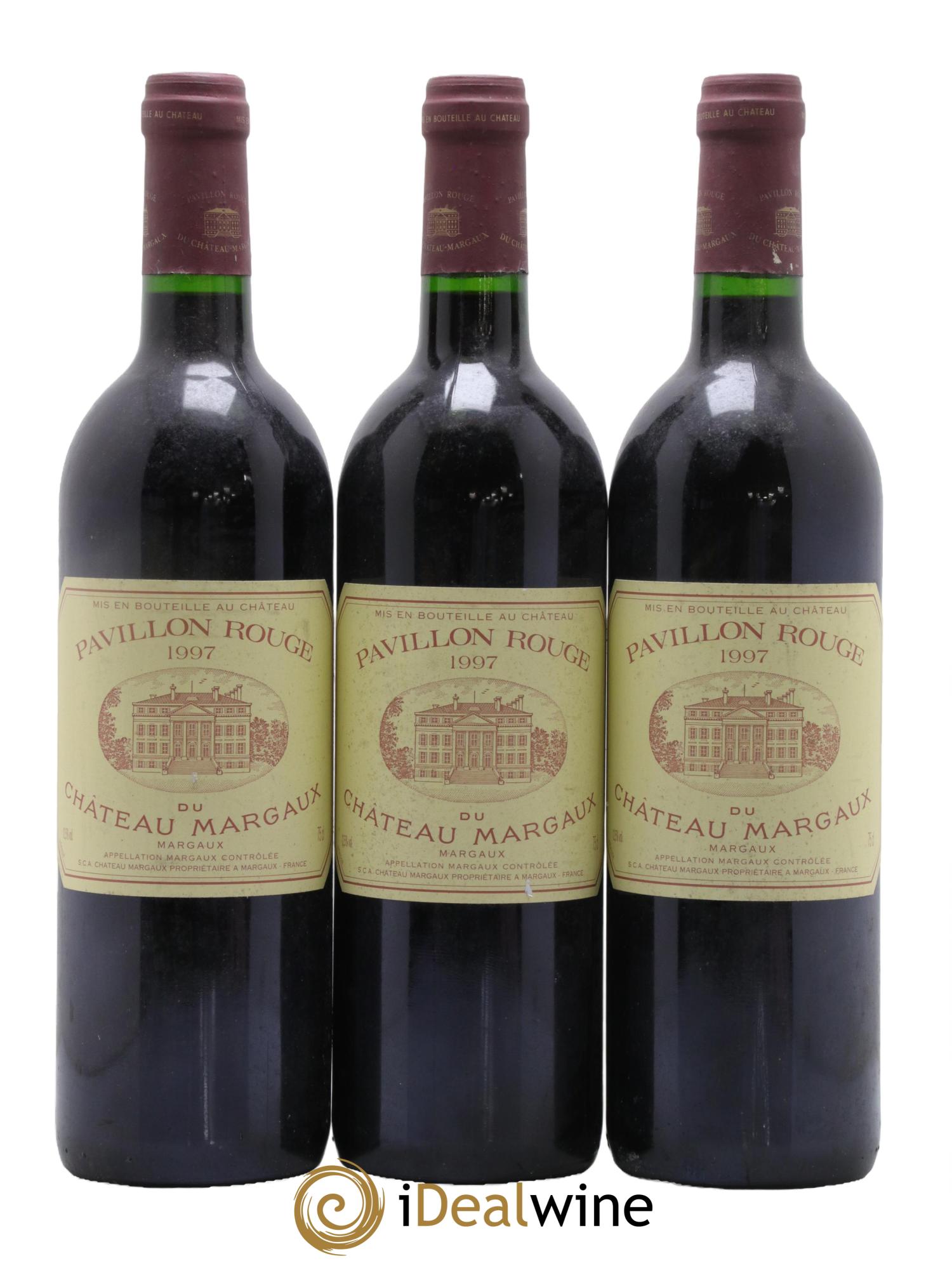 Pavillon Rouge du Château Margaux Second Vin 1997 - Posten von 3 Flaschen - 0