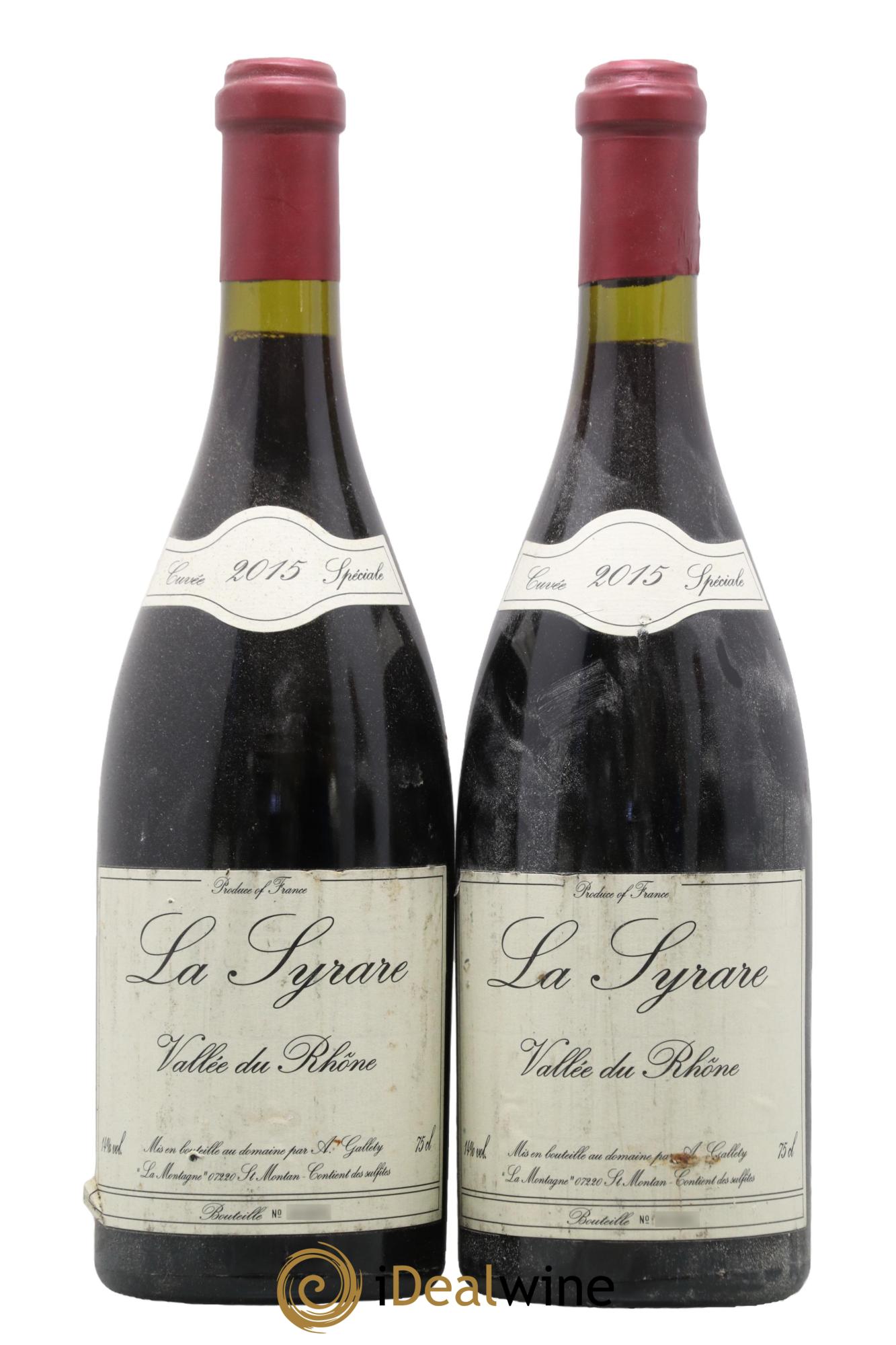 Côtes du Vivarais La Syrare Gallety (Domaine) 2015 - Lot de 2 bouteilles - 0