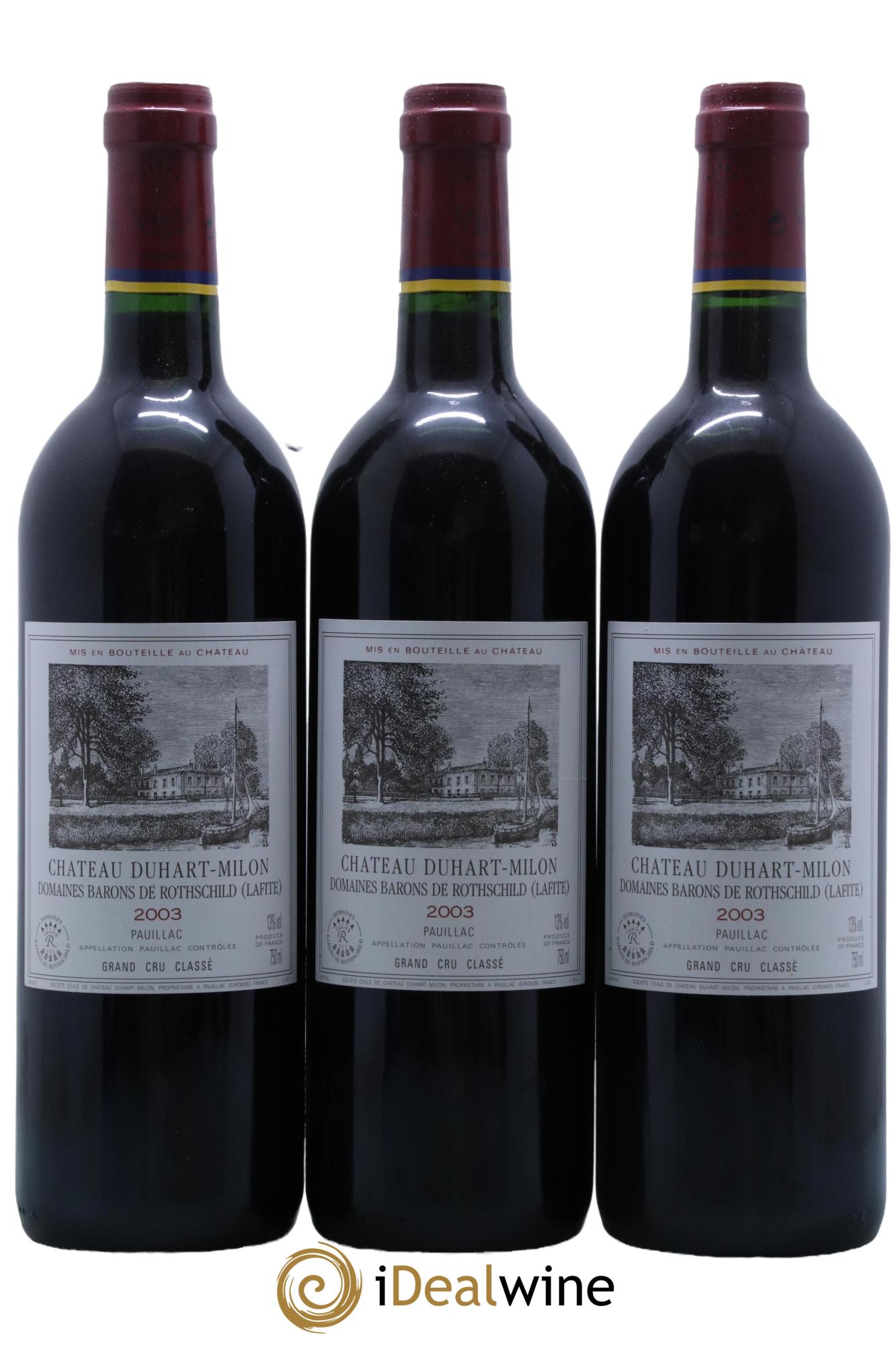 Château Duhart-Milon 4ème Grand Cru Classé  2003 - Posten von 12 Flaschen - 3