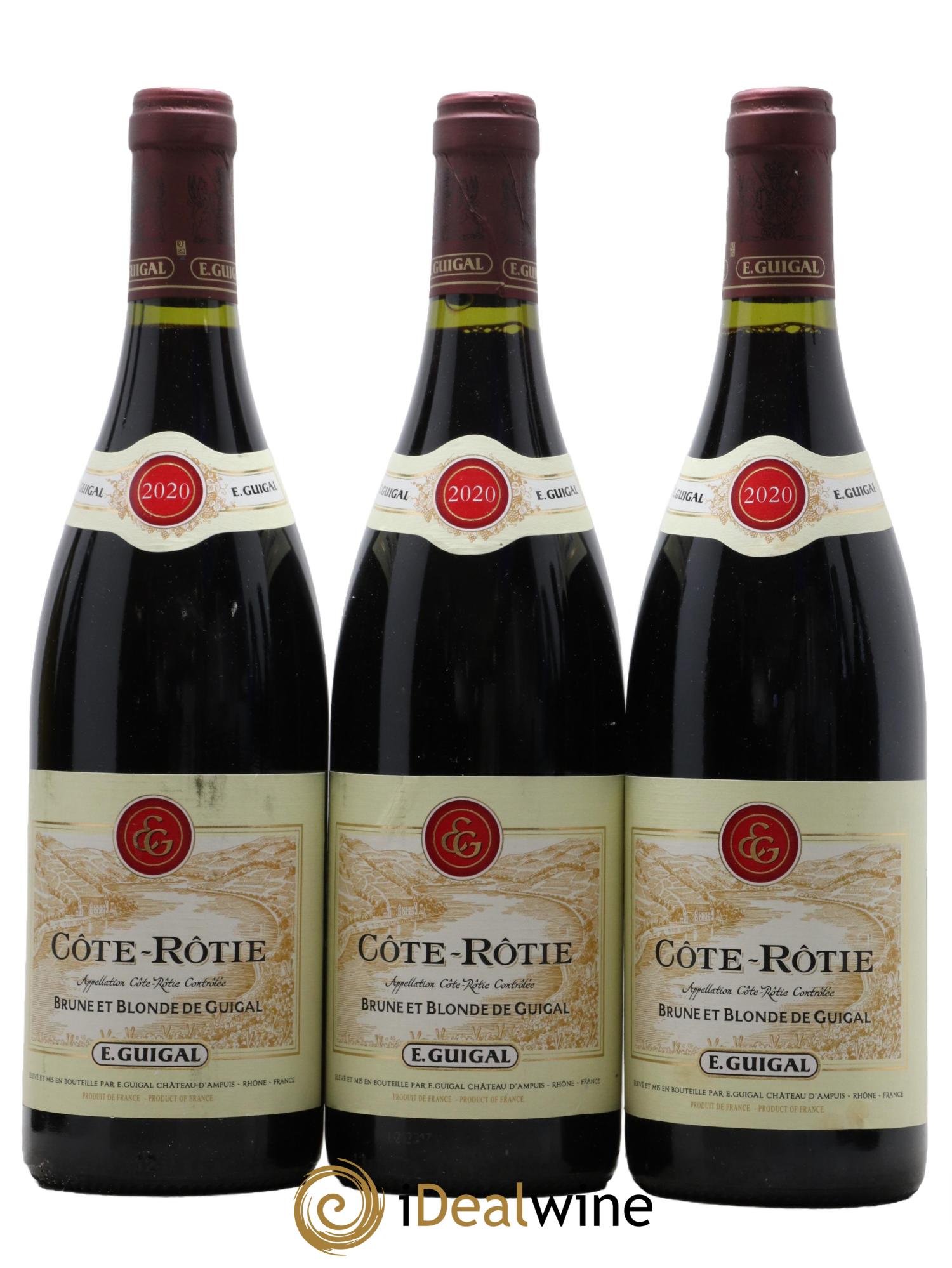 Côte-Rôtie Côtes Brune et Blonde Guigal  2020 - Posten von 3 Flaschen - 0