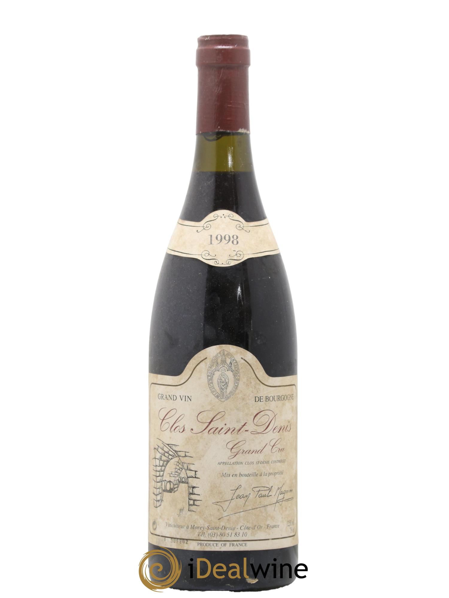 Clos Saint-Denis Grand Cru Jean Paul Magnien 1998 - Lotto di 1 bottiglia - 0