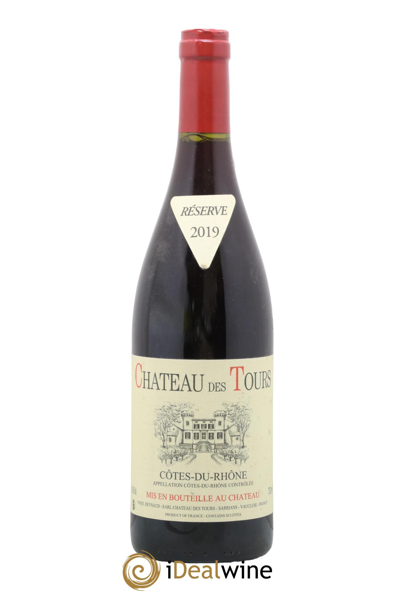 Côtes du Rhône Château des Tours Emmanuel Reynaud 2019 - Lot de 1 bouteille - 0