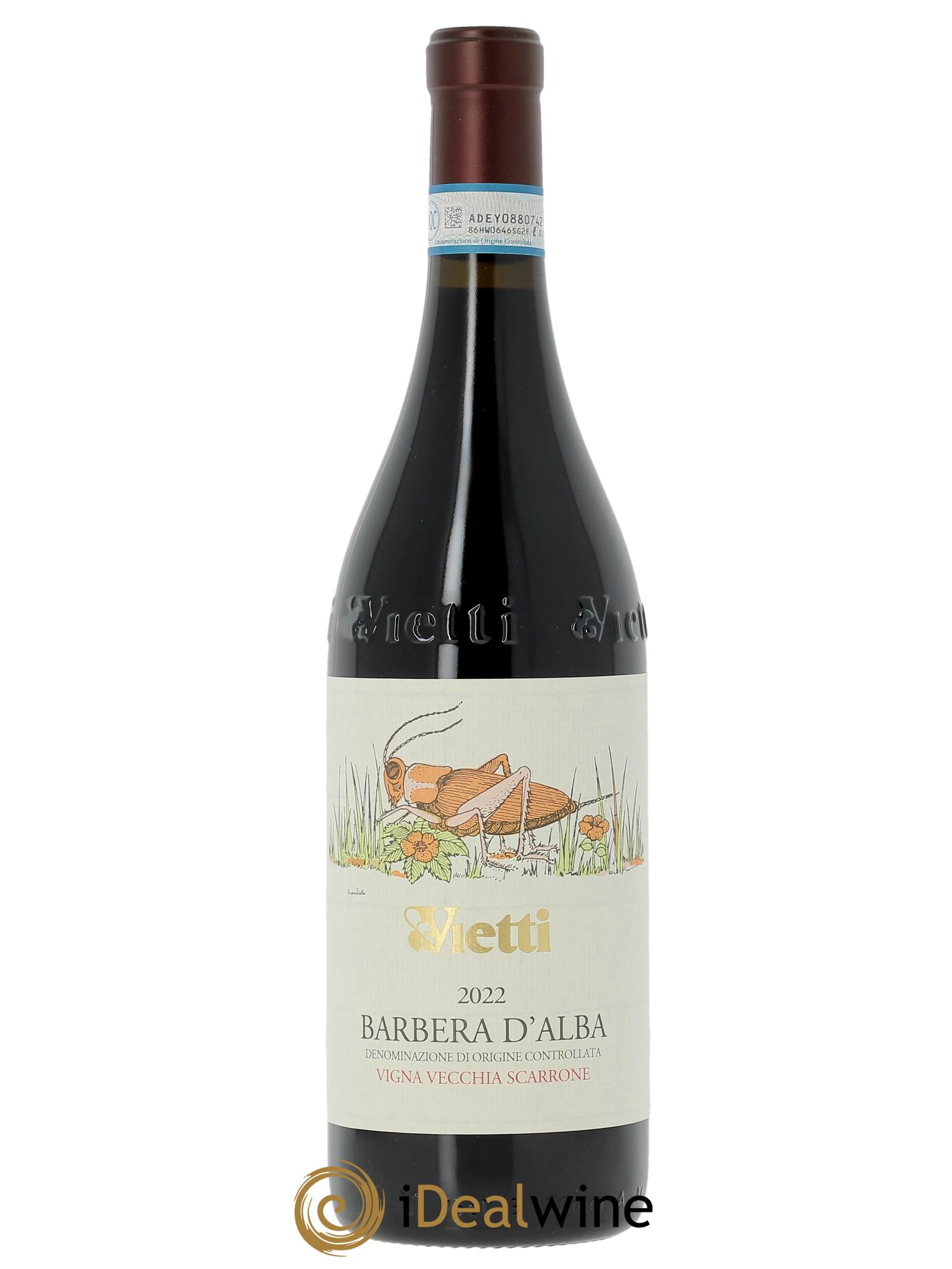 Barbera d'Alba DOC Vigna Vecchia Scarrone Vietti   2022 - Lotto di 1 bottiglia - 0