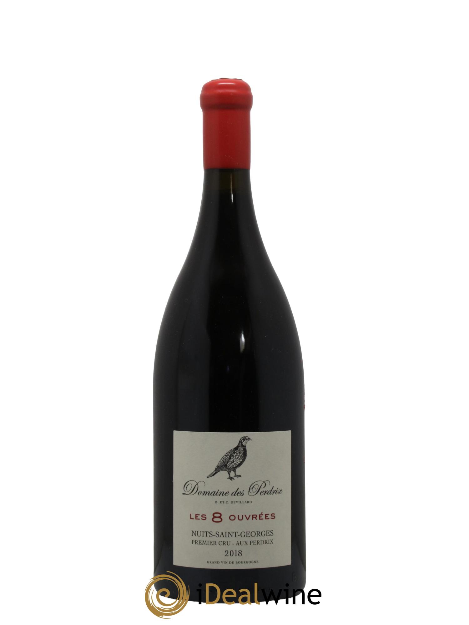 Nuits Saint-Georges 1er Cru Aux Perdrix Les 8 Ouvrées Perdrix (Domaine des) 2018 - Lot de 1 magnum - 0