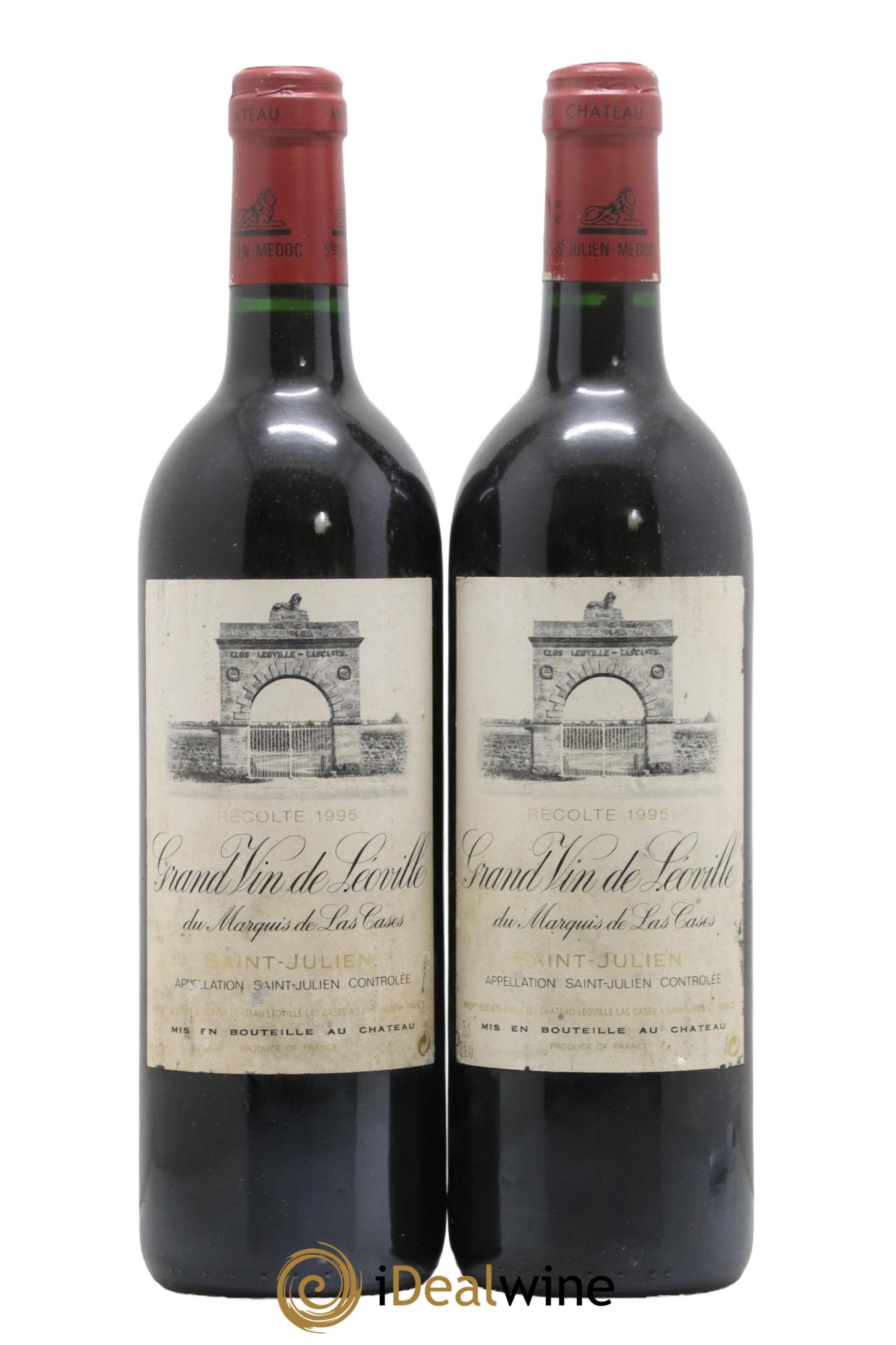 Château Léoville Las Cases 2ème Grand Cru Classé 1995 - Lotto di 2 bottiglie - 0