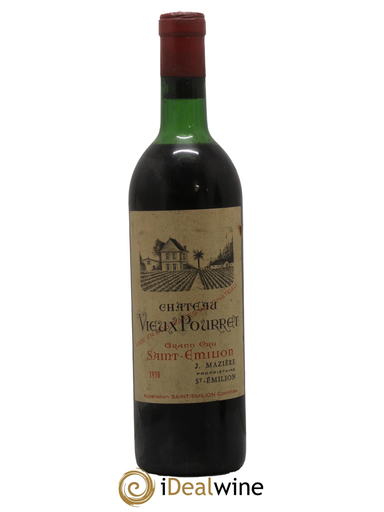 Saint-Émilion Grand Cru Château Vieux Pourret 1970 - Lotto di 1 bottiglia - 0