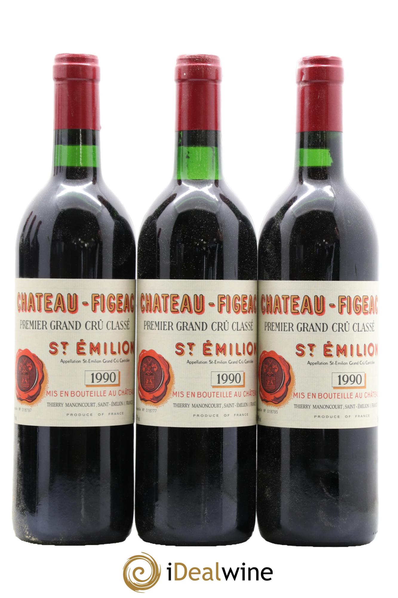 Château Figeac 1er Grand Cru Classé A 1990 - Lotto di 12 bottiglie - 4