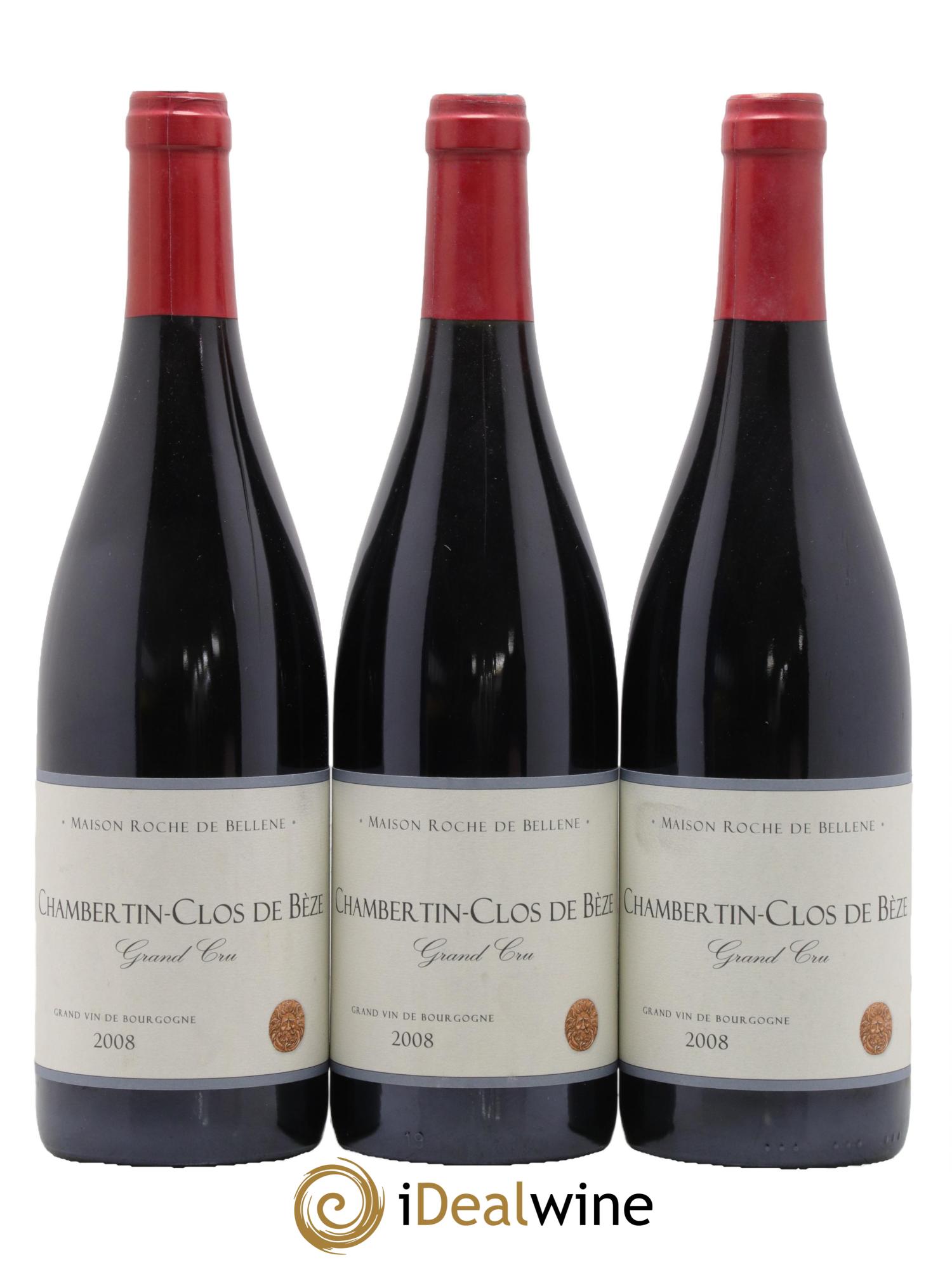 Chambertin Grand Cru Clos De Bèze Maison Roche de Bellene 2008 - Posten von 3 Flaschen - 0