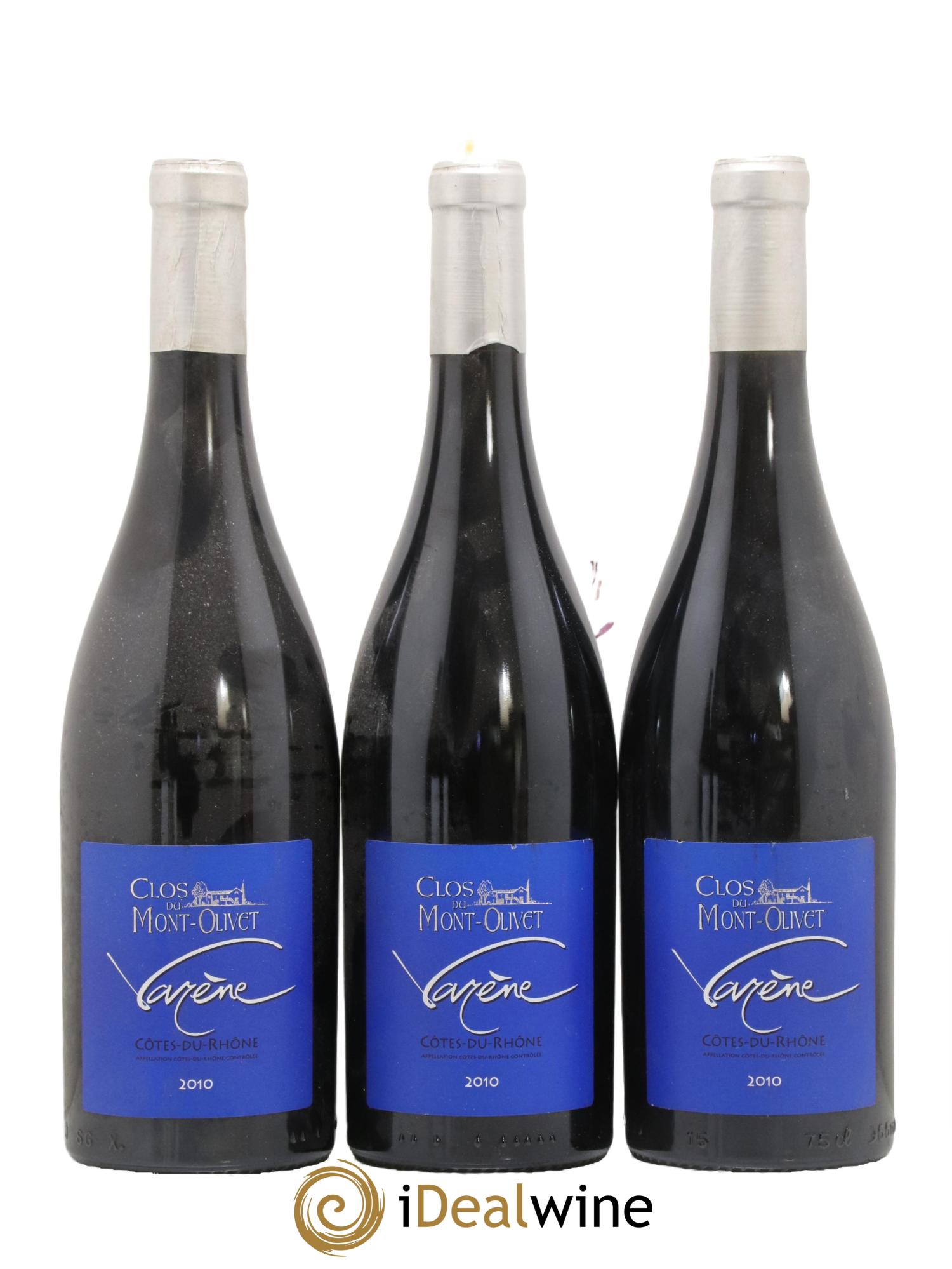 Côtes du Rhône Varène Clos du Mont Olivet 2010 - Lot de 3 bouteilles - 0