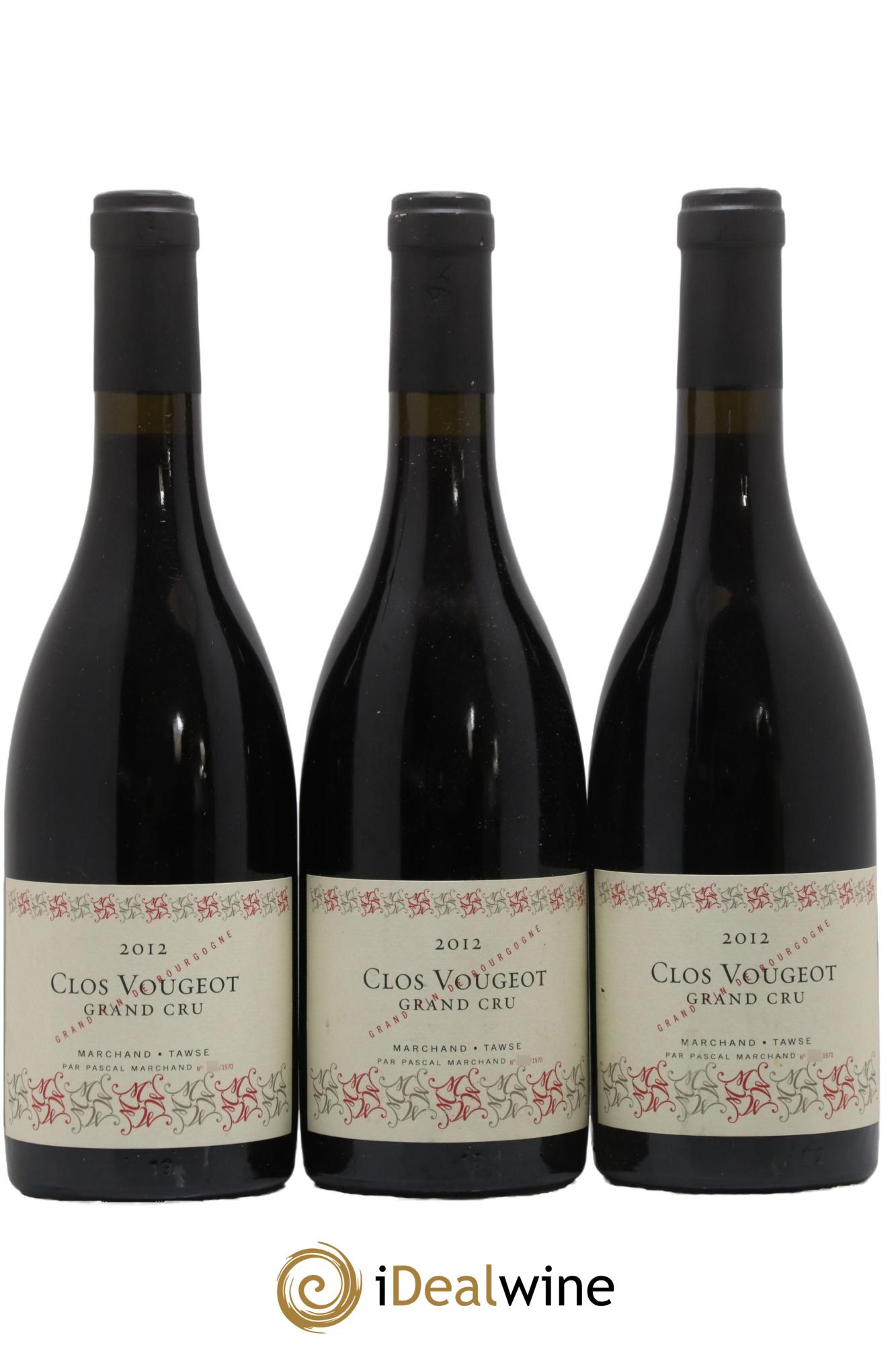 Clos de Vougeot Grand Cru Marchand-Tawse 2012 - Lotto di 3 bottiglie - 0