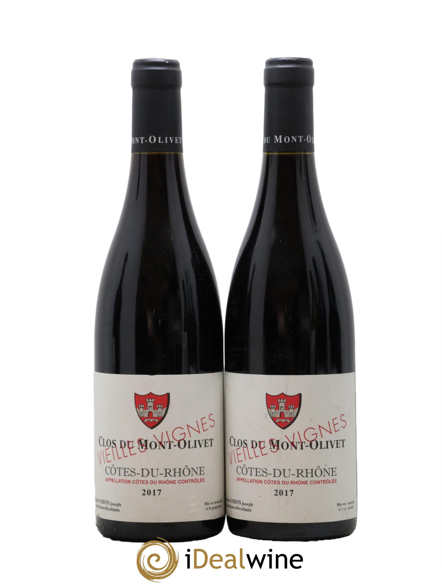 Côtes du Rhône Vieilles Vignes Clos du Mont-Olivet 2017 - Lotto di 2 bottiglie - 0