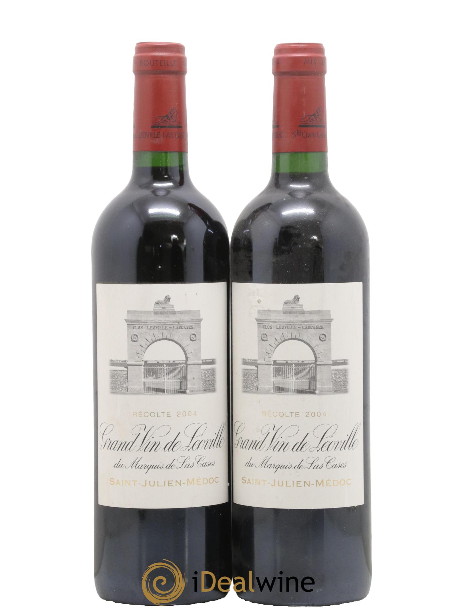 Château Léoville Las Cases 2ème Grand Cru Classé 2004 - Posten von 2 Flaschen - 0