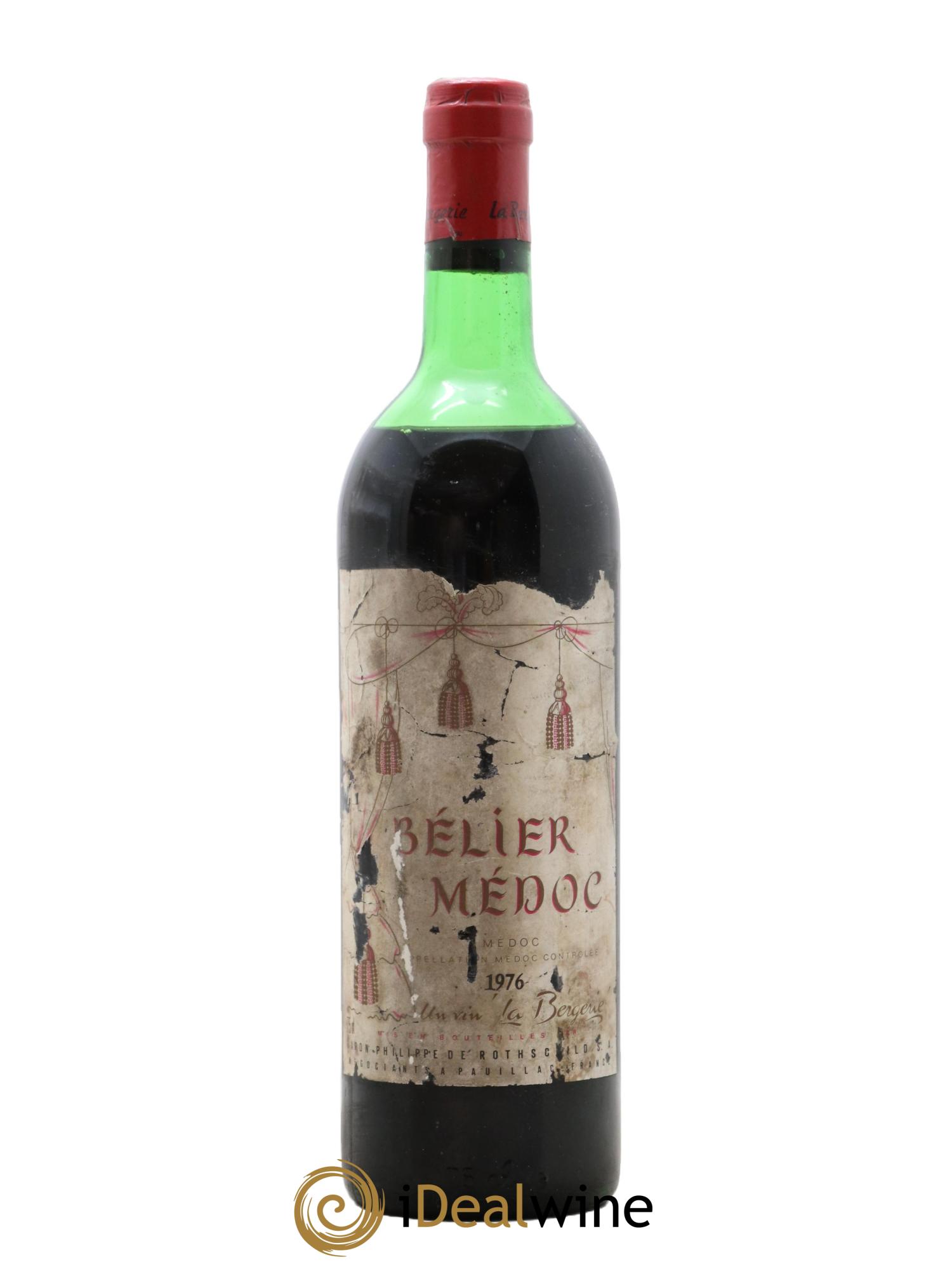 Médoc Bélier La Bergerie Philippe de Rothschild 1976 - Lotto di 1 bottiglia - 0