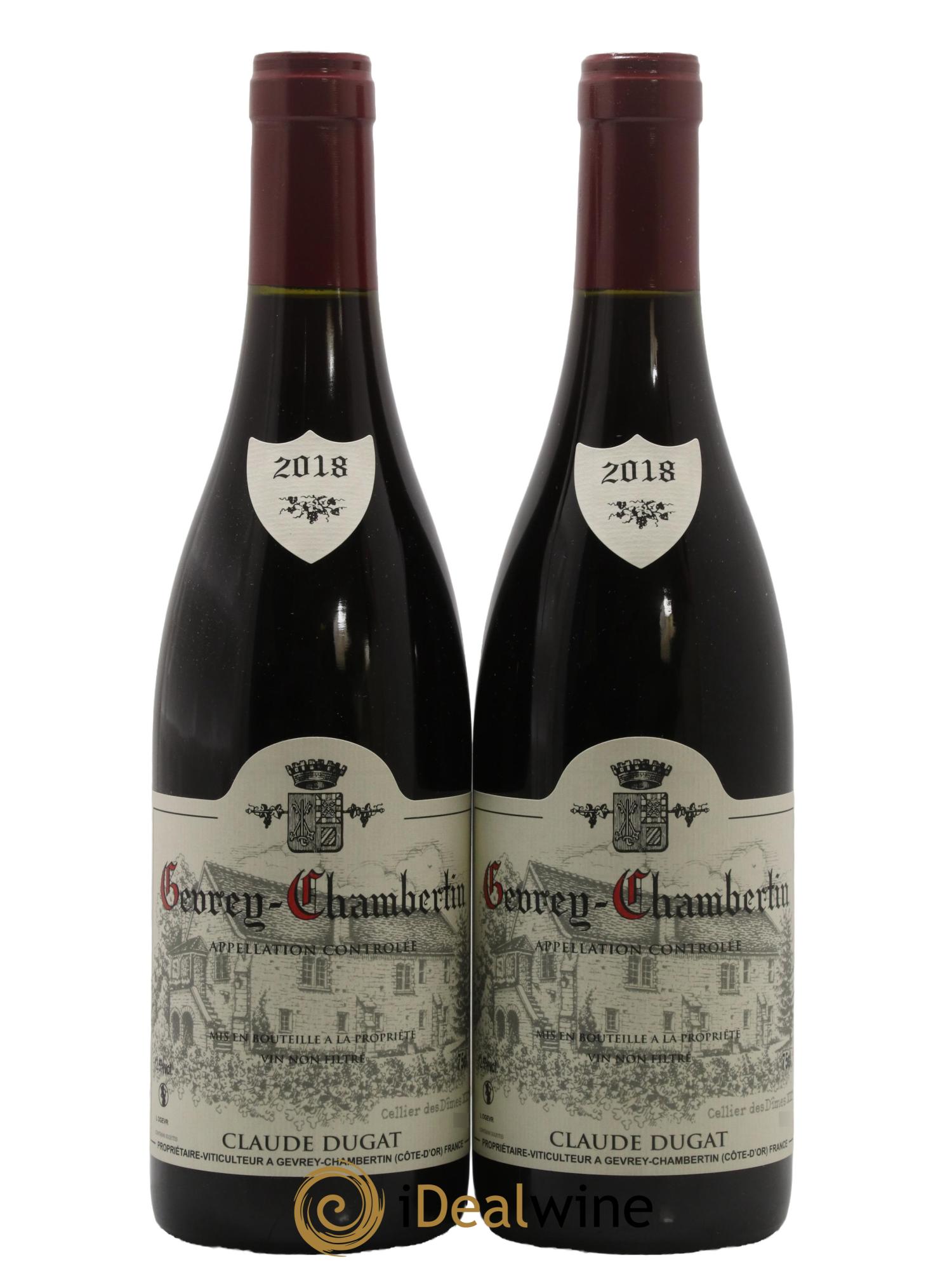 Gevrey-Chambertin Claude Dugat 2018 - Lot de 2 bouteilles - 0