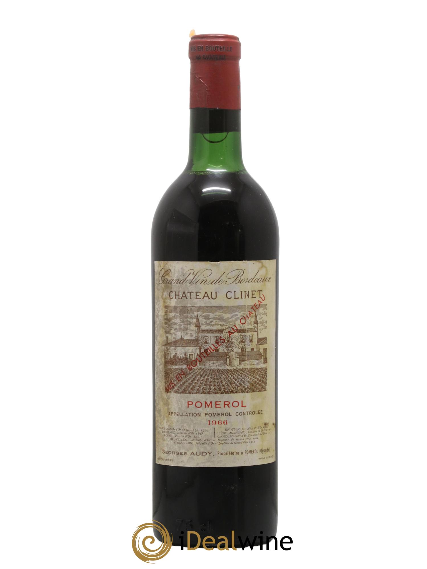 Château Clinet 1966 - Lot de 1 bouteille - 0