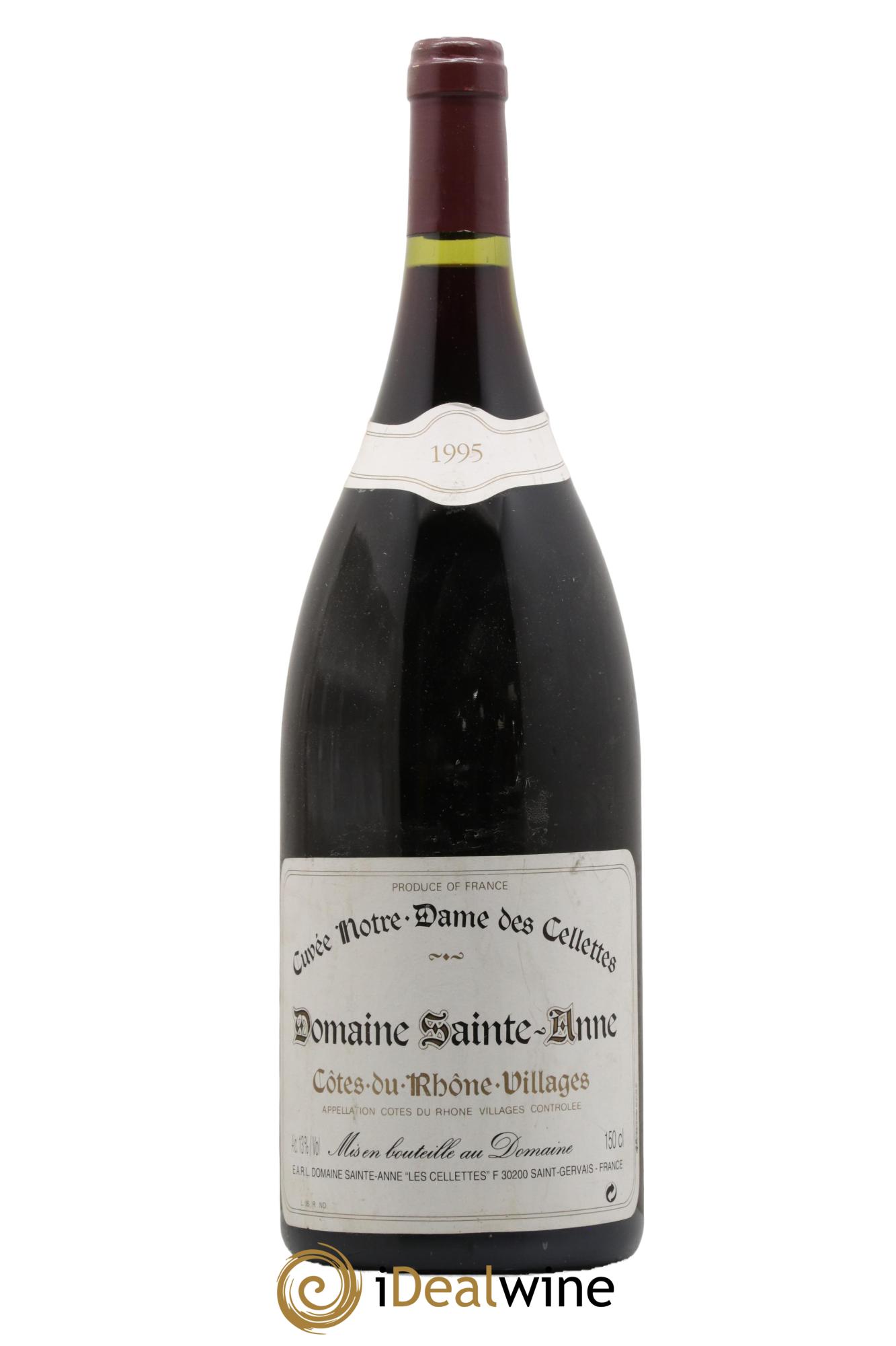 Côtes du Rhône Cuvée Notre Dame des Celettes Domaine Saint Anne 1995 - Lotto di 1 magnum - 0