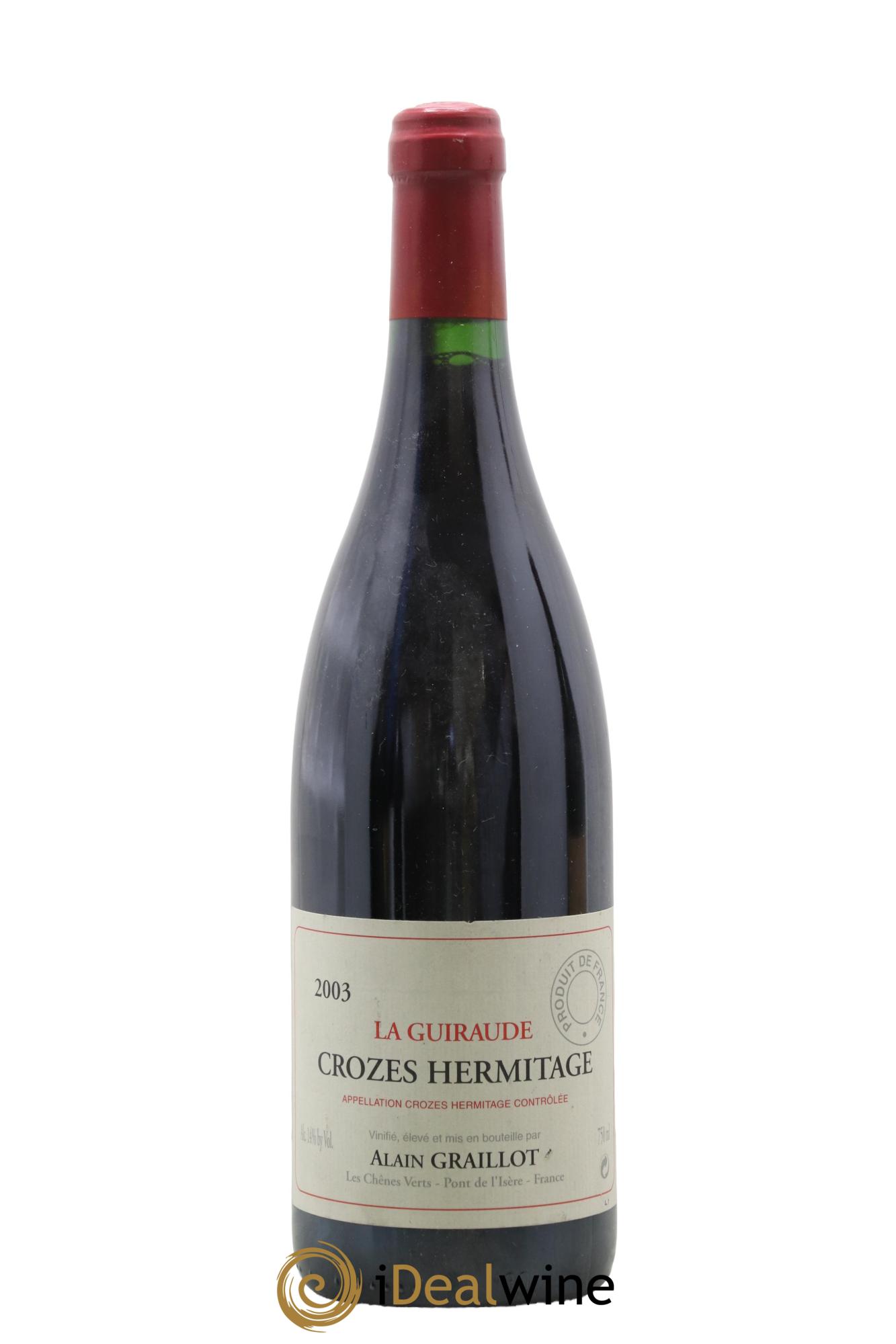 Crozes-Hermitage La Guiraude Domaine Graillot 2003 - Lotto di 1 bottiglia - 0