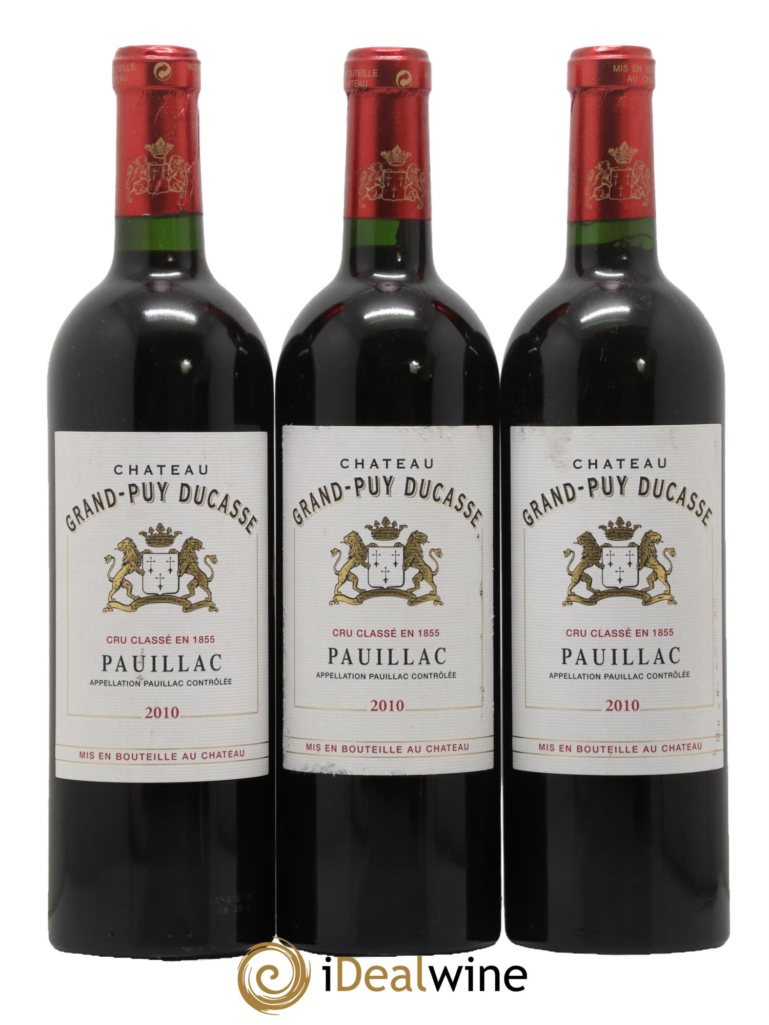 Château Grand Puy Ducasse 5ème Grand Cru Classé 2010 - Lot de 3 bouteilles - 0