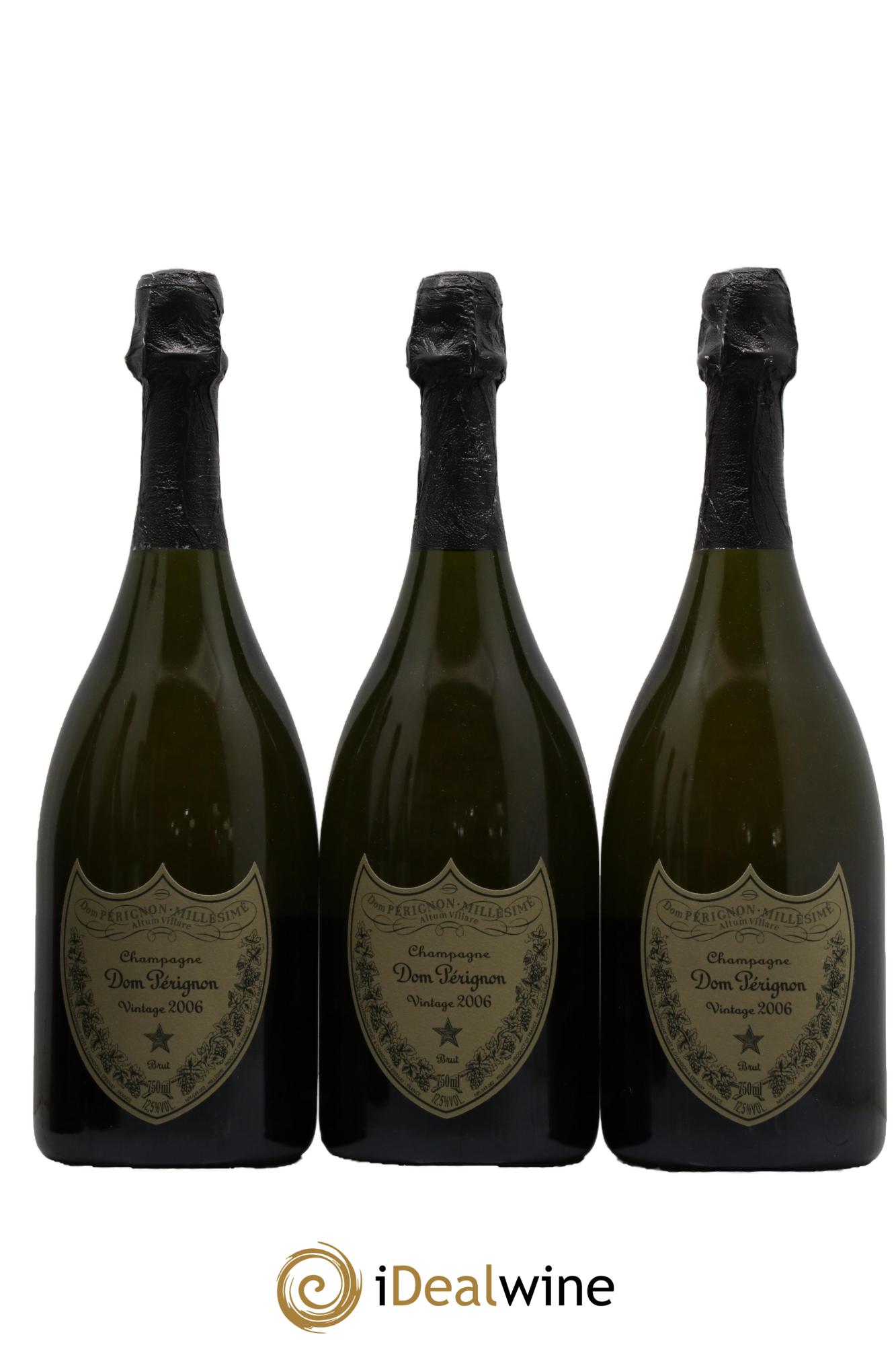 Brut Dom Pérignon 2006 - Lot of 3 bottles - 0