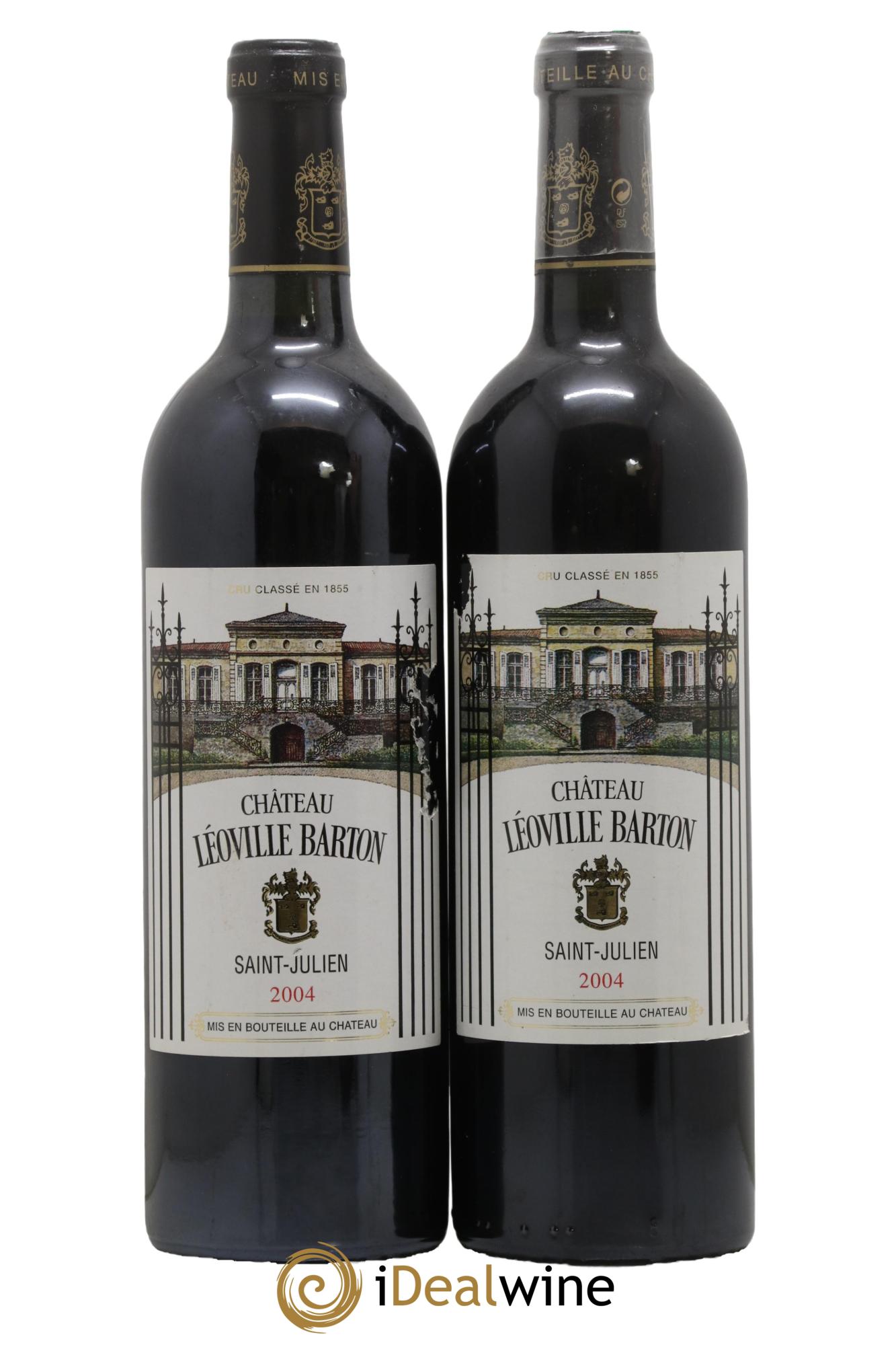 Château Léoville Barton 2ème Grand Cru Classé 2004 - Lotto di 2 bottiglie - 0