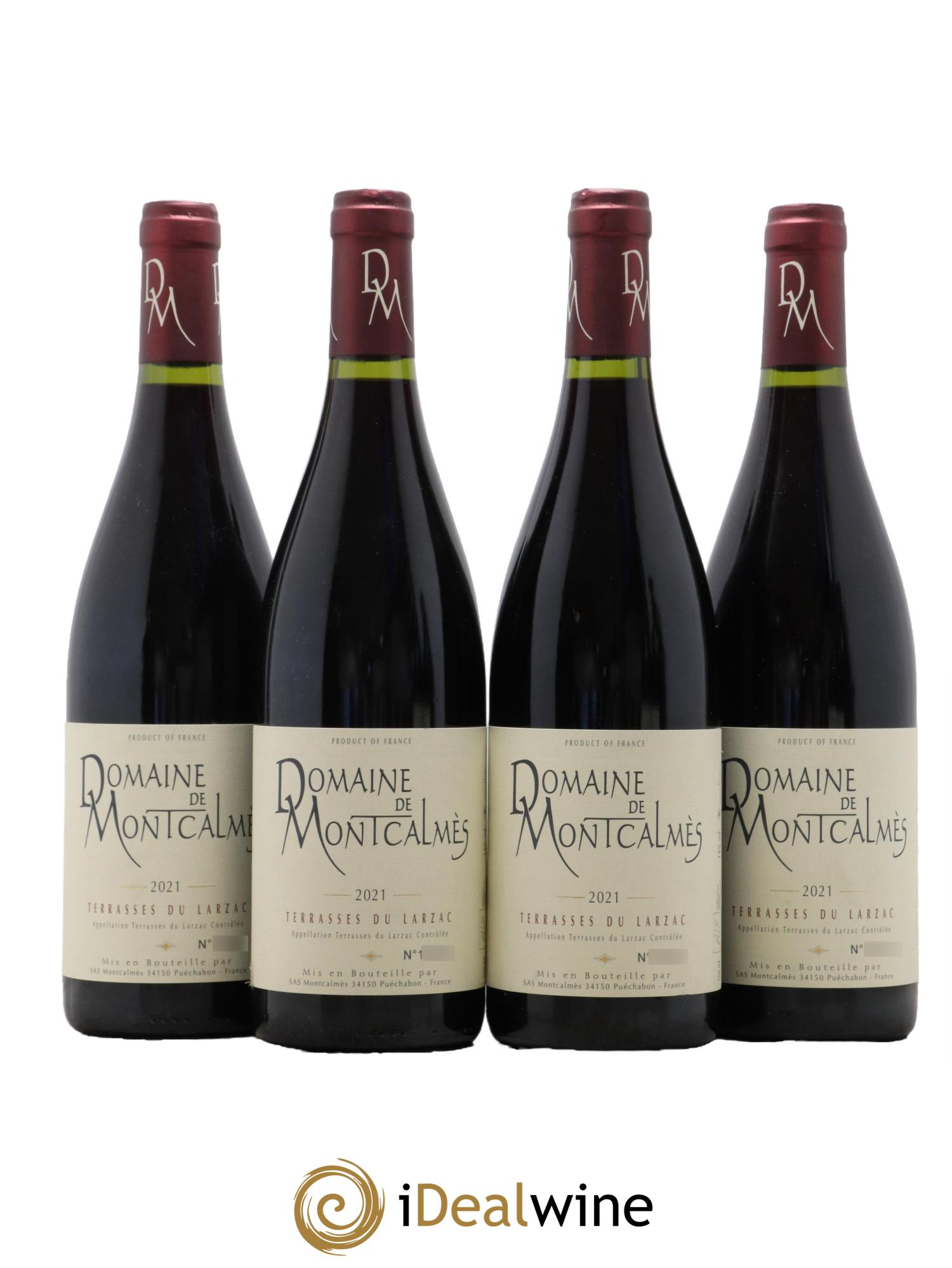 Terrasses du Larzac Domaine de Montcalmès Frédéric Pourtalié 2021 - Lot of 4 bottles - 0