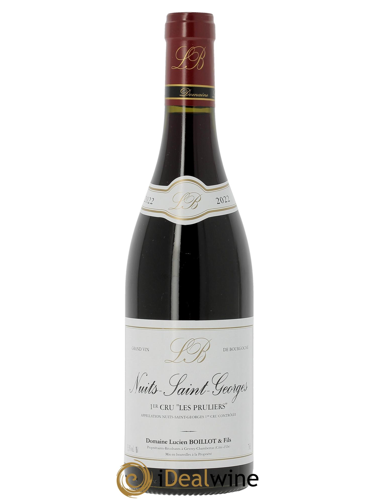 Nuits Saint-Georges 1er Cru Les Pruliers Lucien Boillot & Fils (Domaine) 2022 - Lot de 1 bouteille - 0