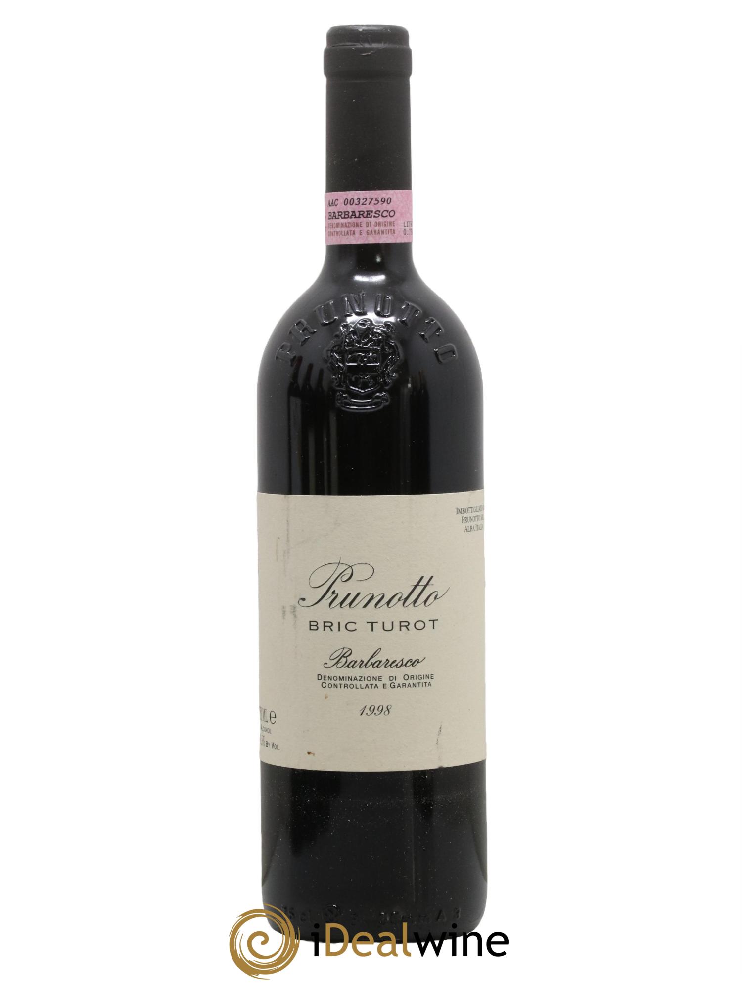 Barbaresco DOCG Bric Turot Prunotto 1998 - Lot de 1 bouteille - 0