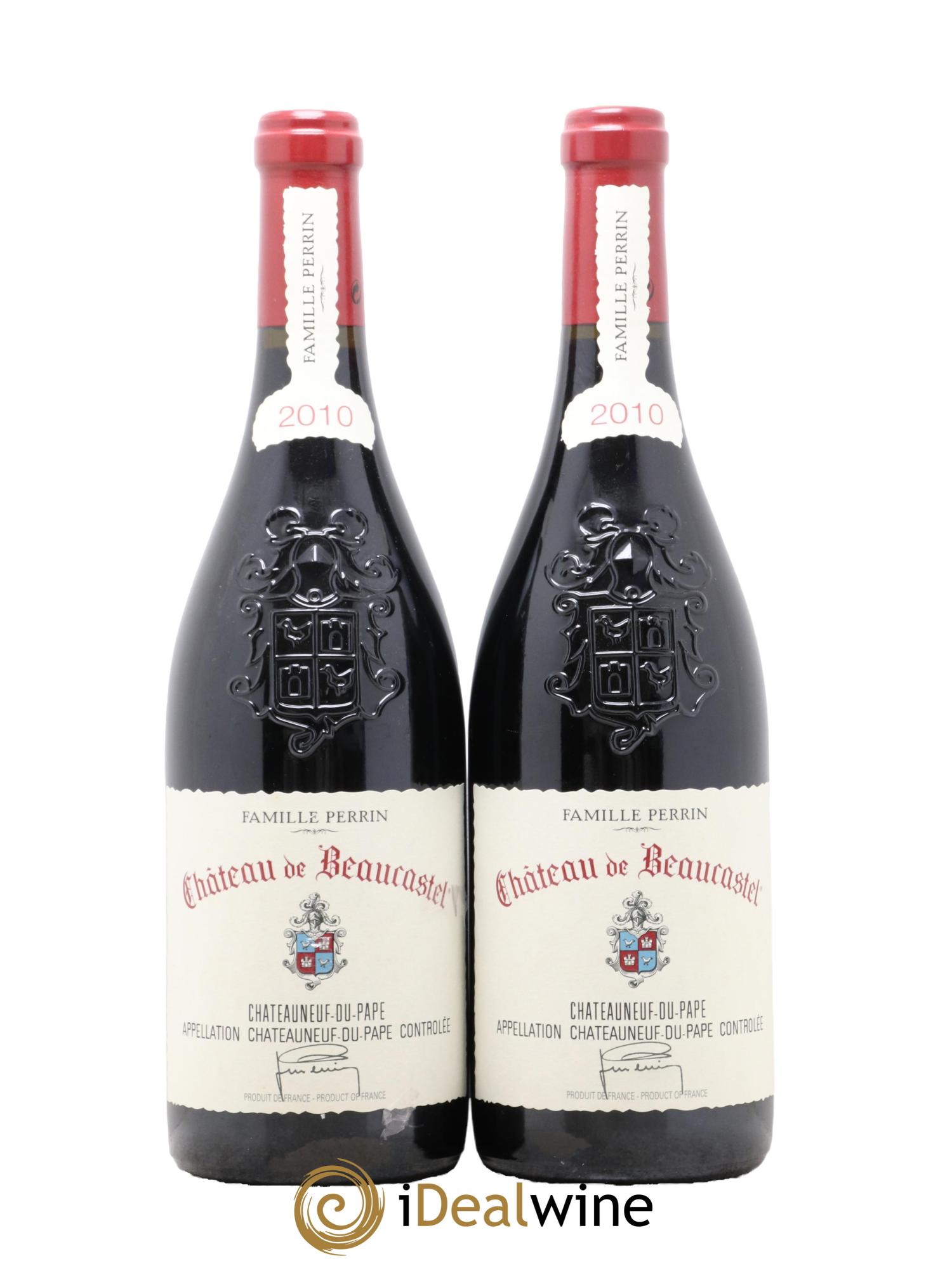 Châteauneuf-du-Pape Château de Beaucastel Famille Perrin 2010 - Lot de 2 bouteilles - 0