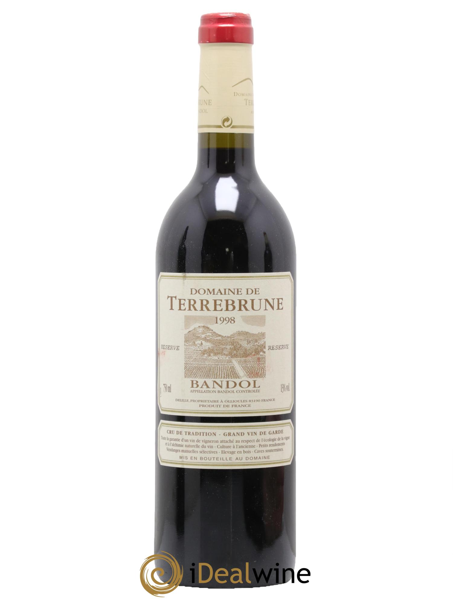 Bandol Terrebrune (Domaine de) 1998 - Lot de 1 bouteille - 0