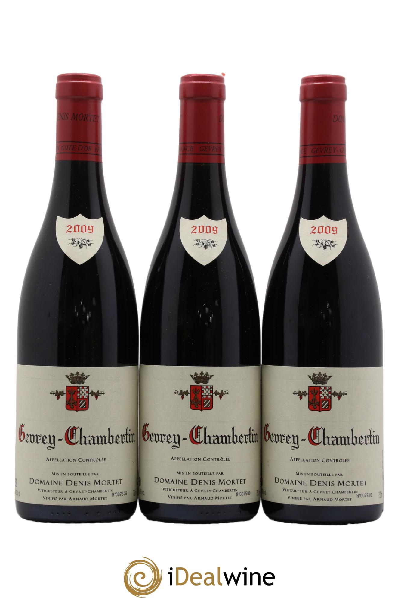 Gevrey-Chambertin Denis Mortet (Domaine)  2009 - Lot de 3 bouteilles - 0